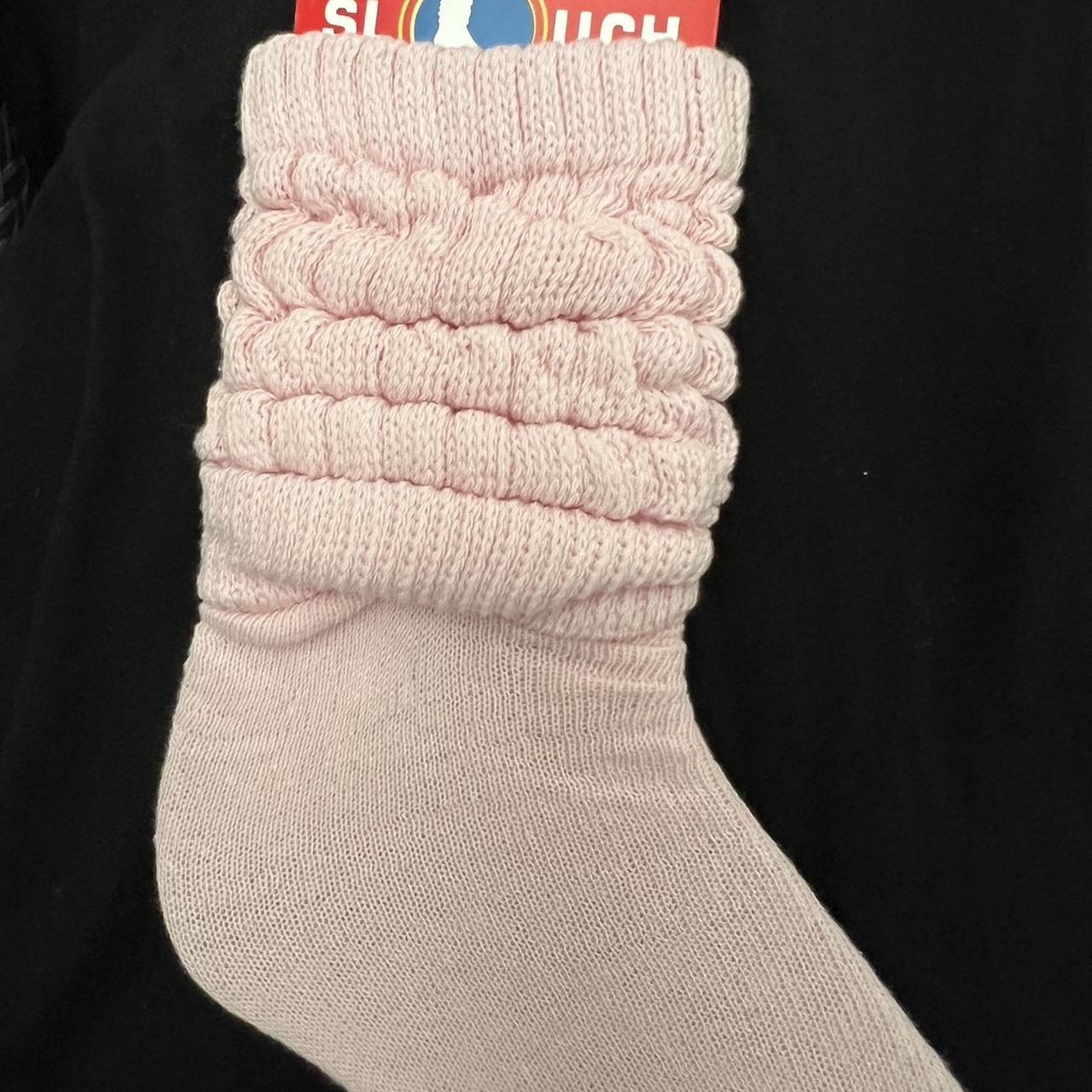 Light Pink Slouch Socks - Depop