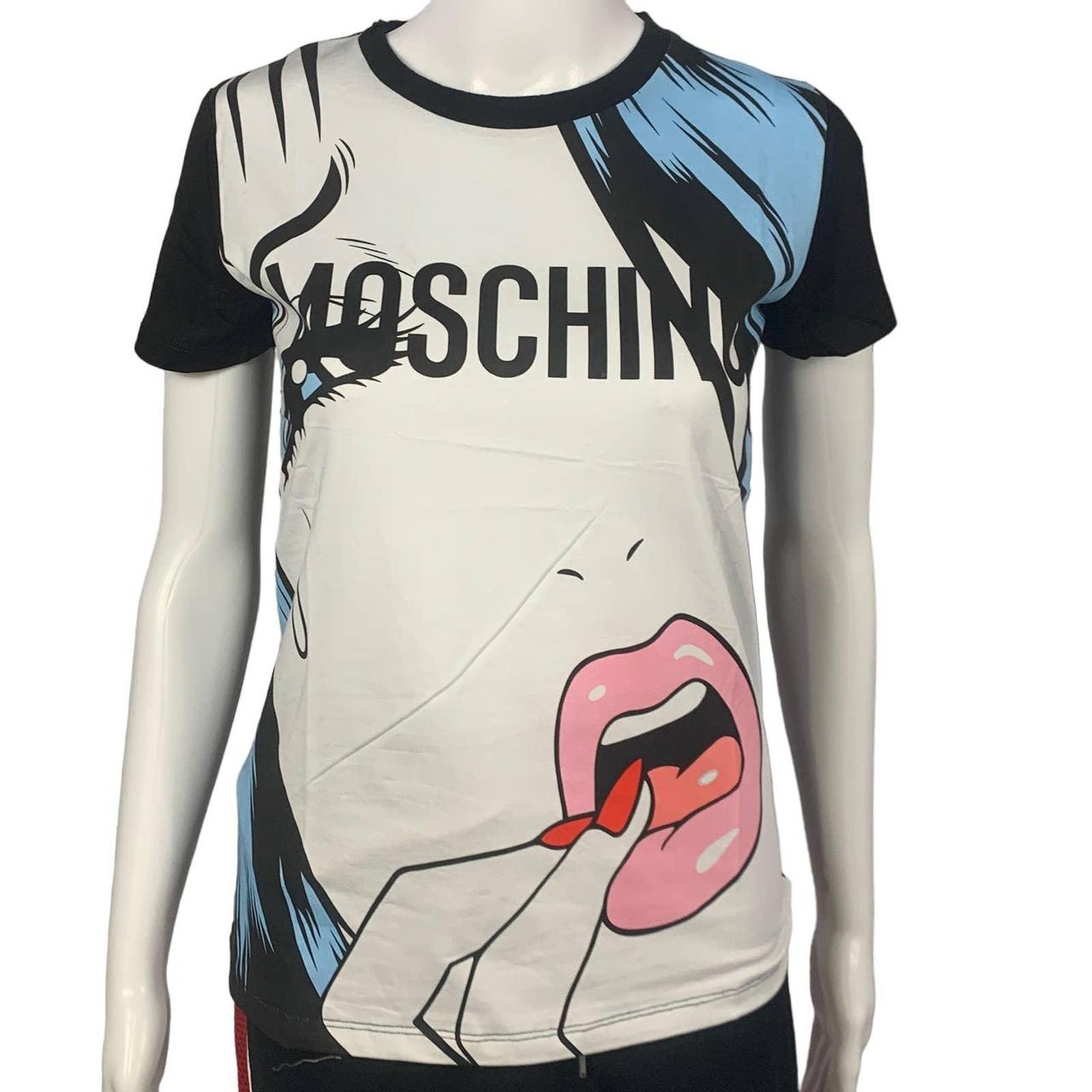 Moschino couture discount red lips