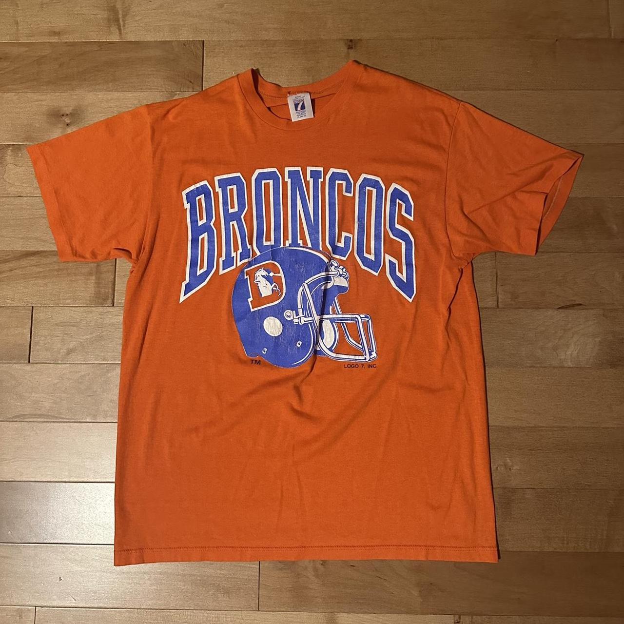 Vintage Denver Broncos Ring Shirt. The shirt is in - Depop