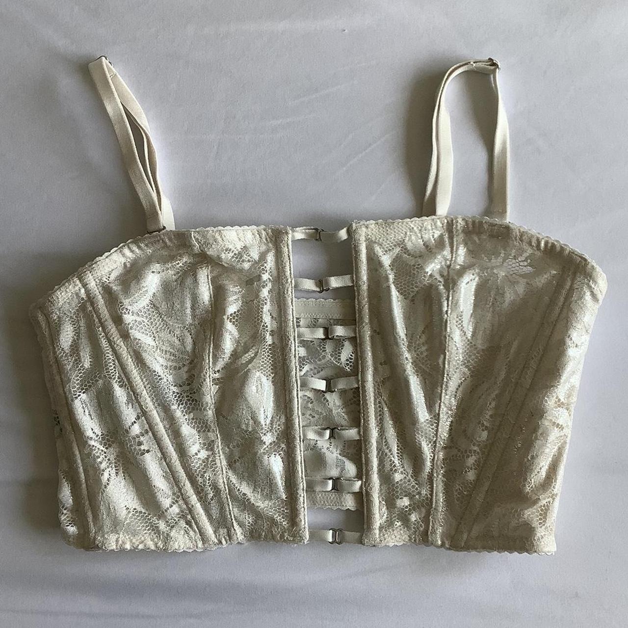 Victoria’s Secret white corset top Size S Depop