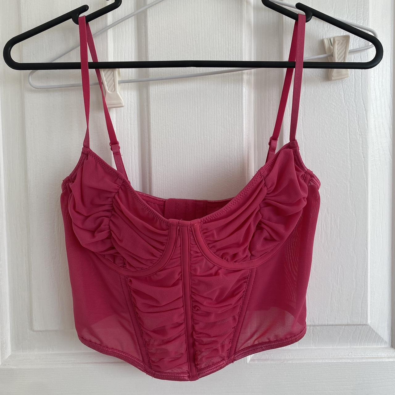 Glassons Pink Corset Size 10 but fits an s bought... - Depop