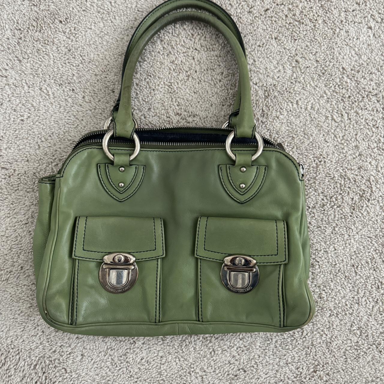 Marc by outlet Marc Jacobs Leather Vintage Green Crossbody