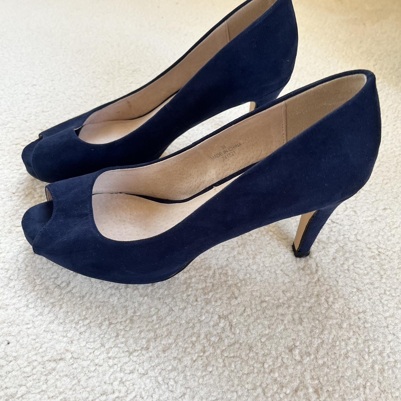 Navy blue shoes size fashion 5