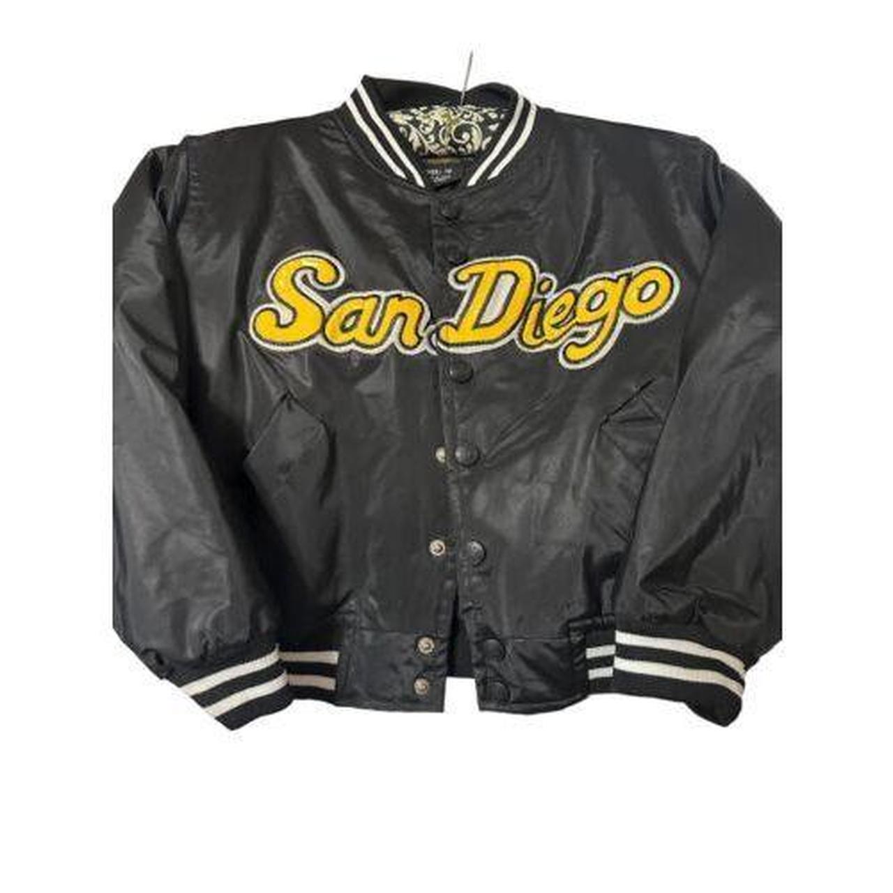 90s Children's Chalk Line San Diego Padres Satin - Depop