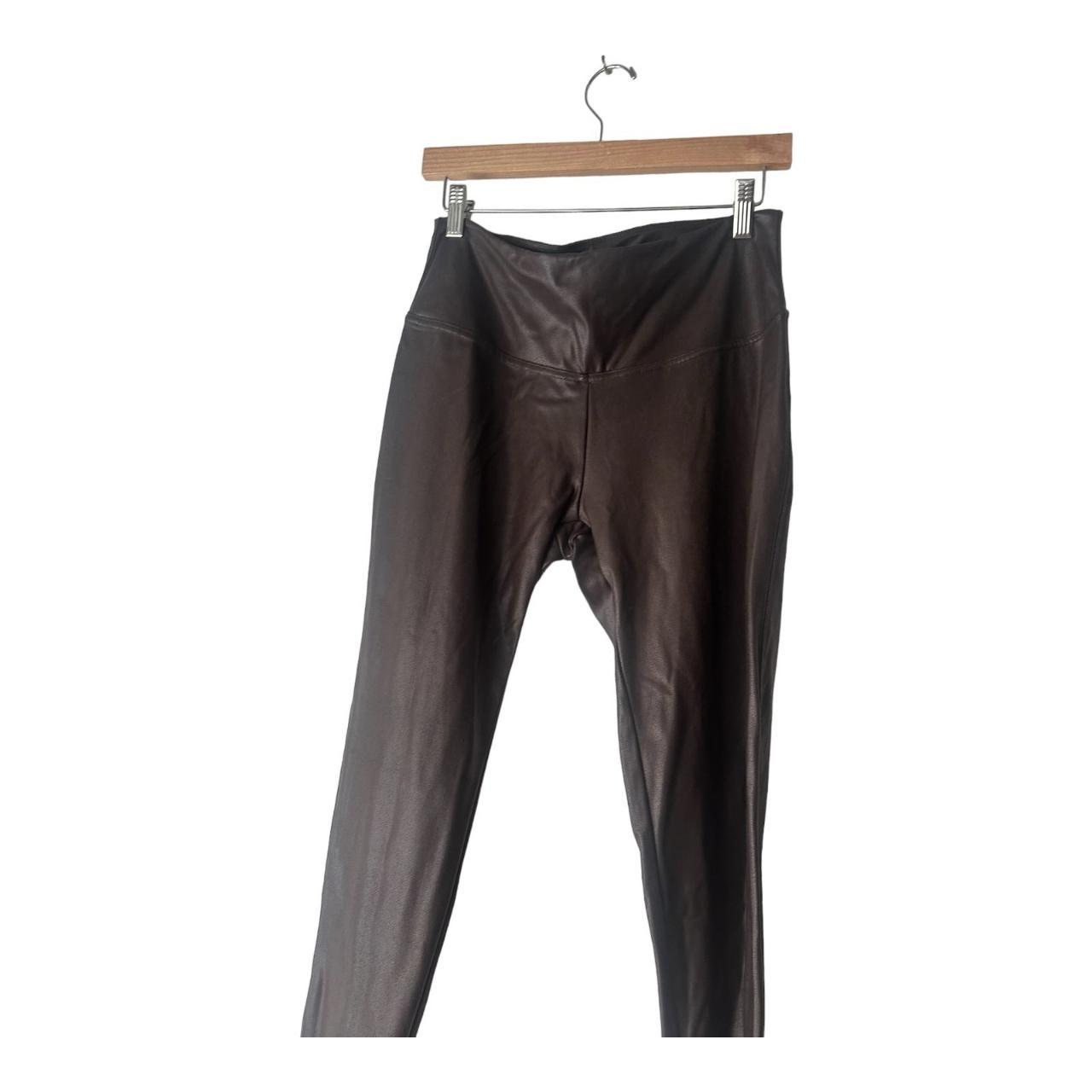 Vegan leather skin tight leggings • Available In - Depop