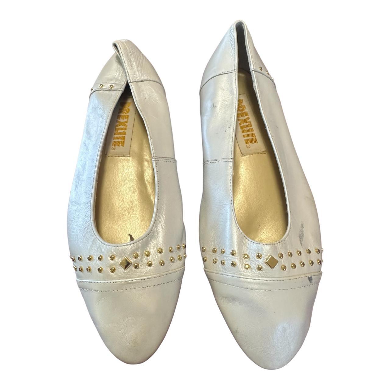 Cream ballet flats sale womens shoes