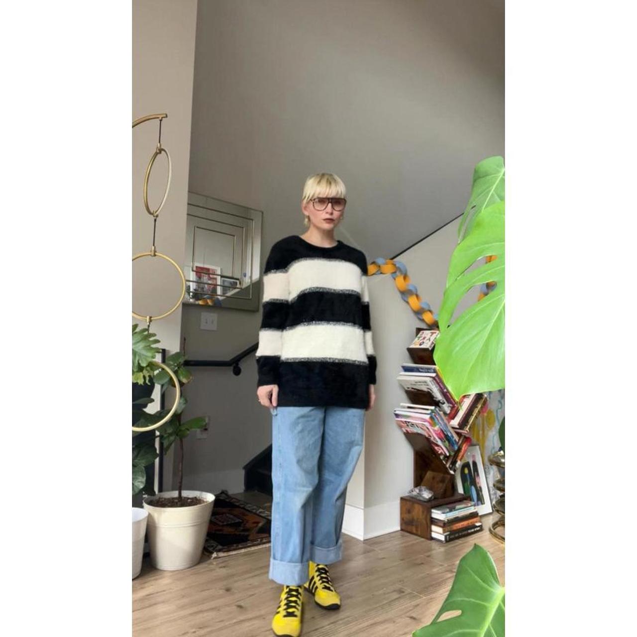 Marc New York Women's Sweater - Black/White - M –… - image 2