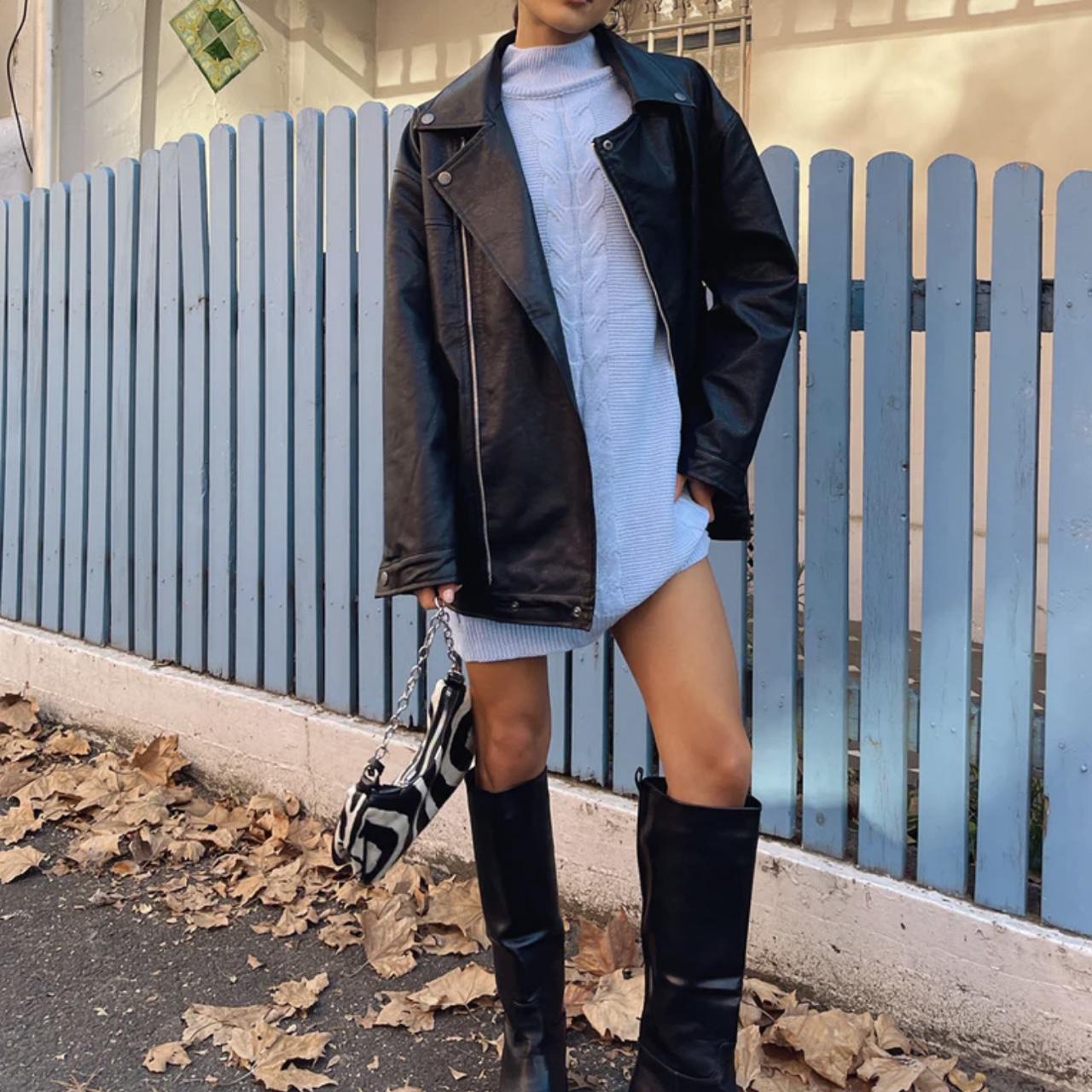 Princess Poll leather jacket Worn a few times on Depop