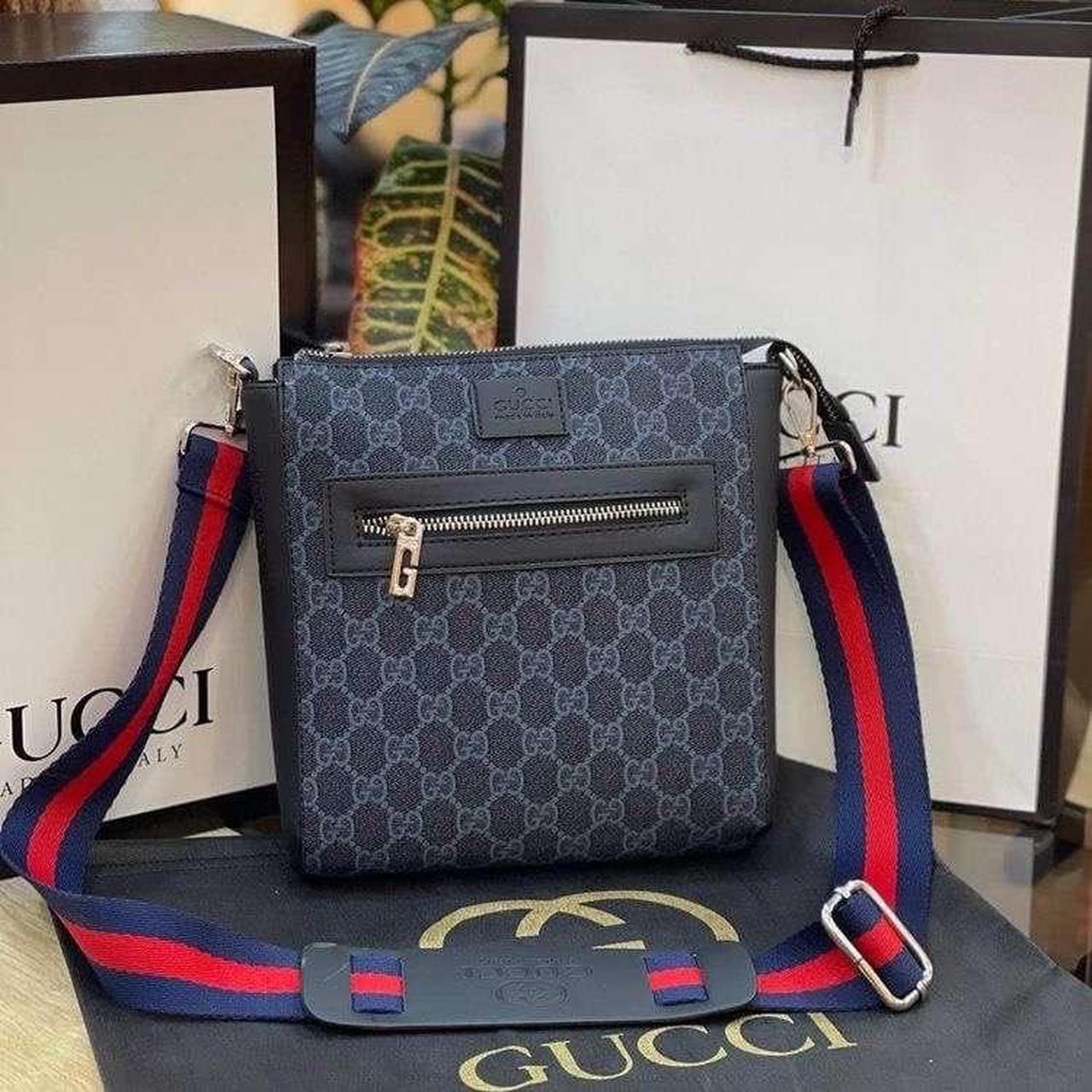 Gucci men’s crossbody bags black Brand new Comes... - Depop