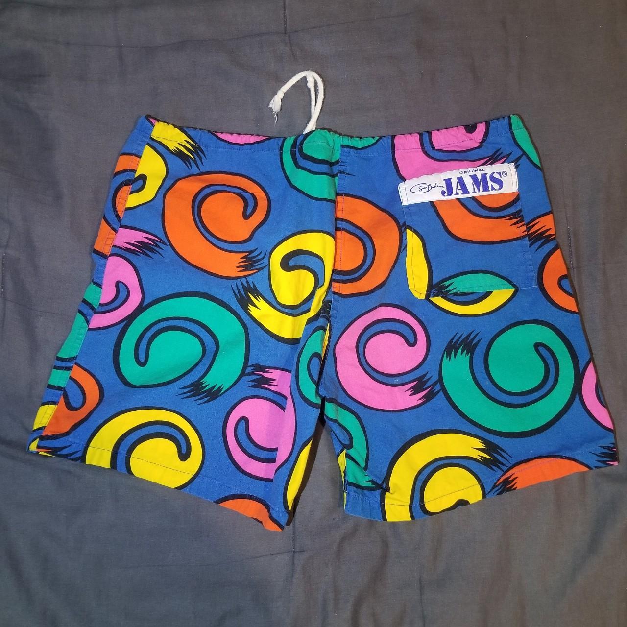 Vintage Original Jams Shorts Surf Line Hawaii Cotton... Depop