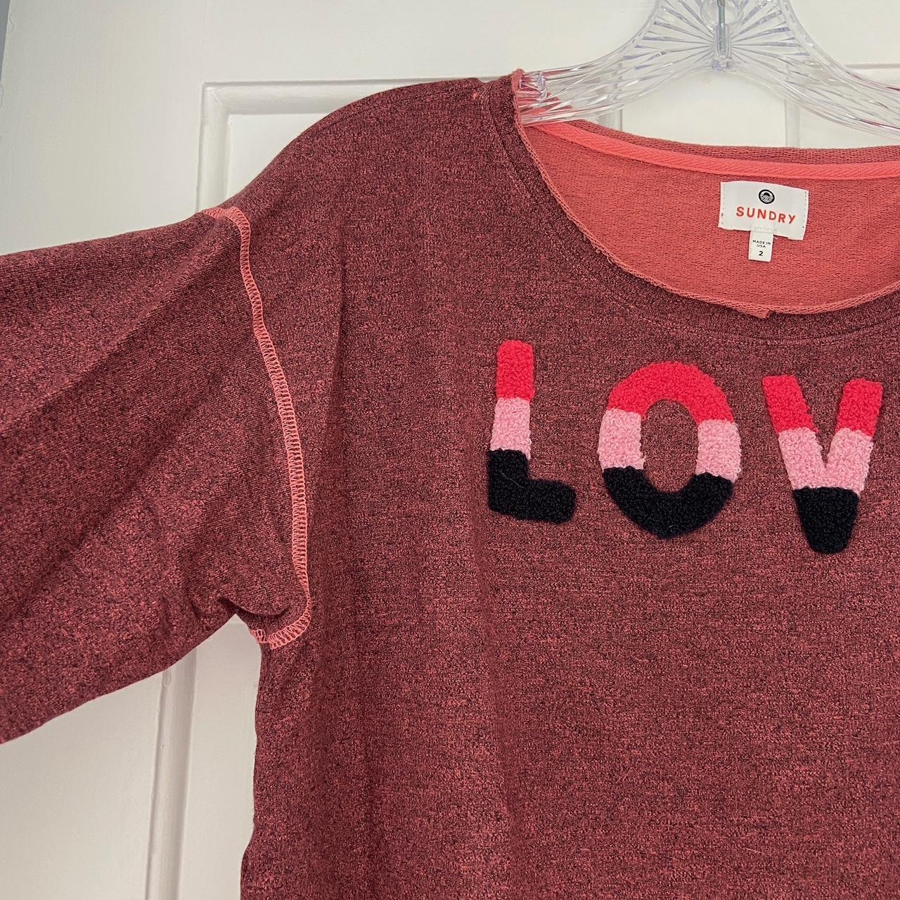 Sundry love online sweatshirt