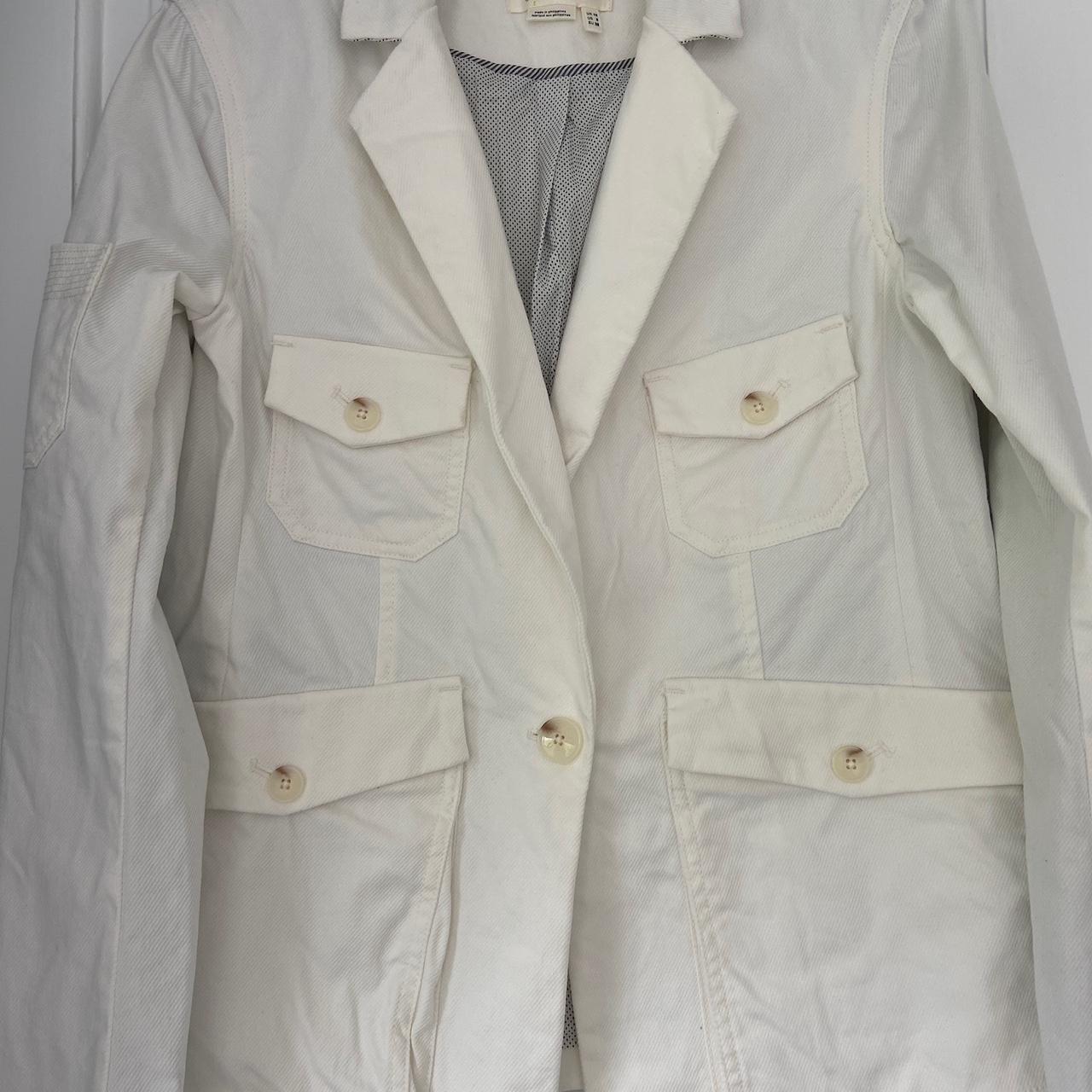 Anthropologie White Neve White Utility Coat outlet Size 4