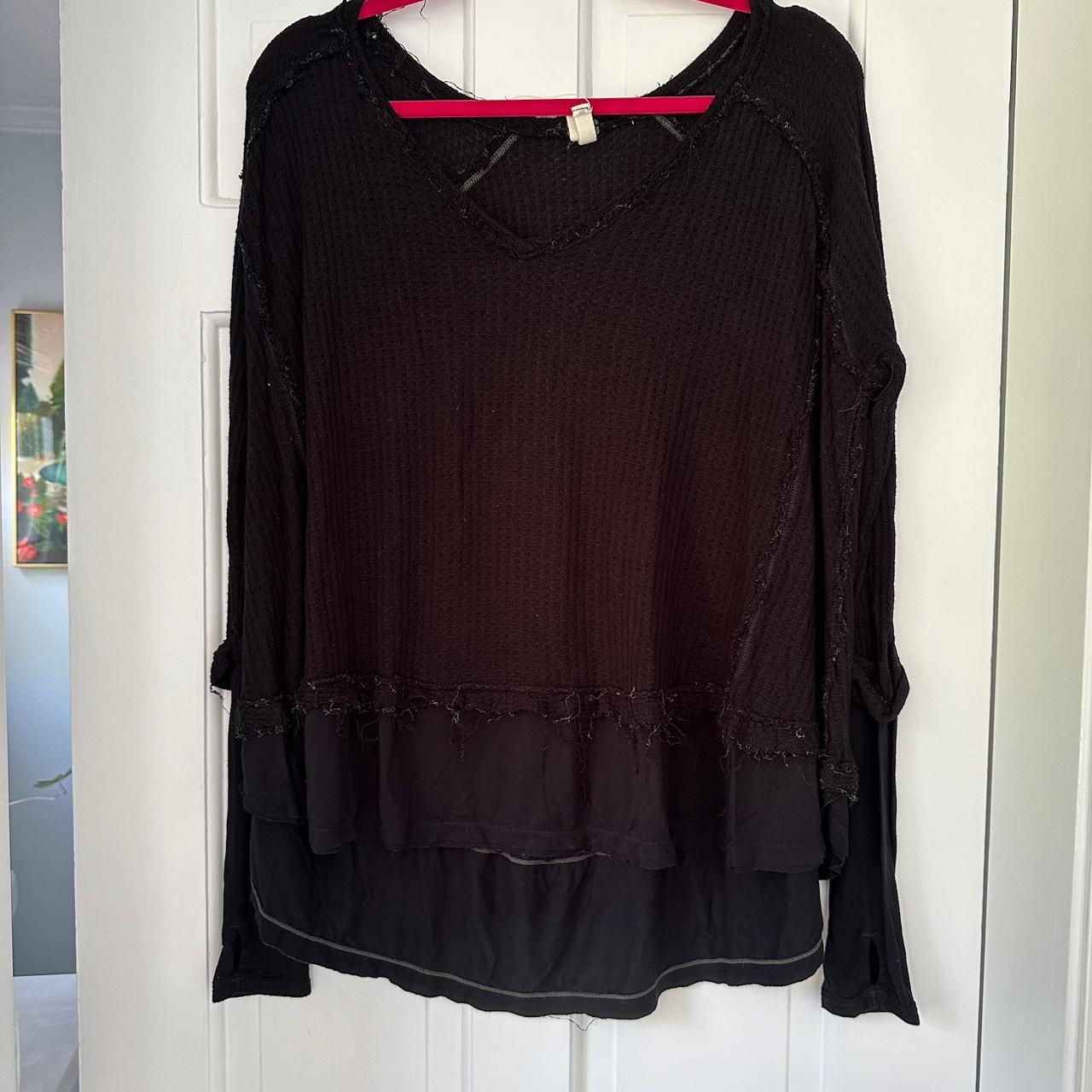 We The Free sale Black Thermal Top Small