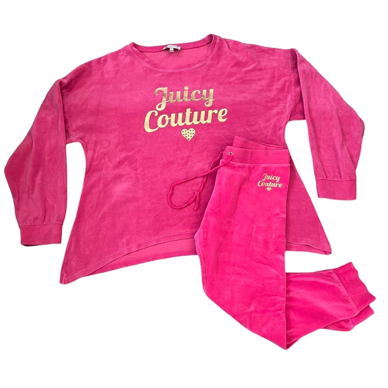 Juicy Couture Logo 2-piece joggers & Sweatshirt Set in Pink