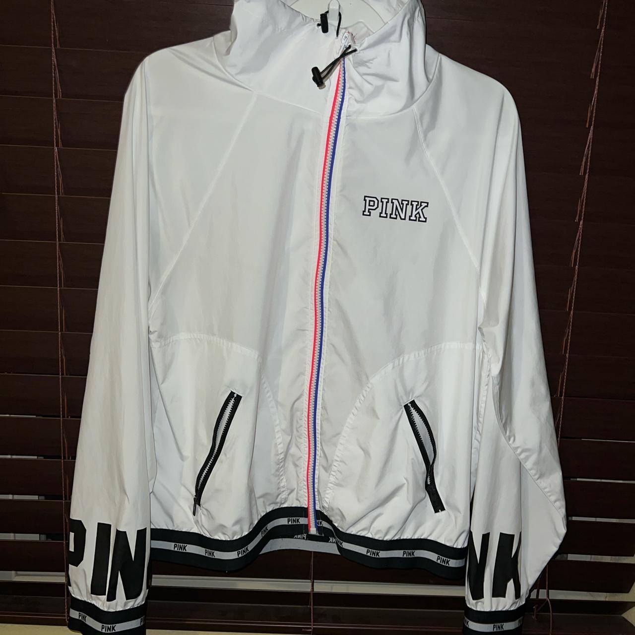 Pink brand windbreaker clearance jacket