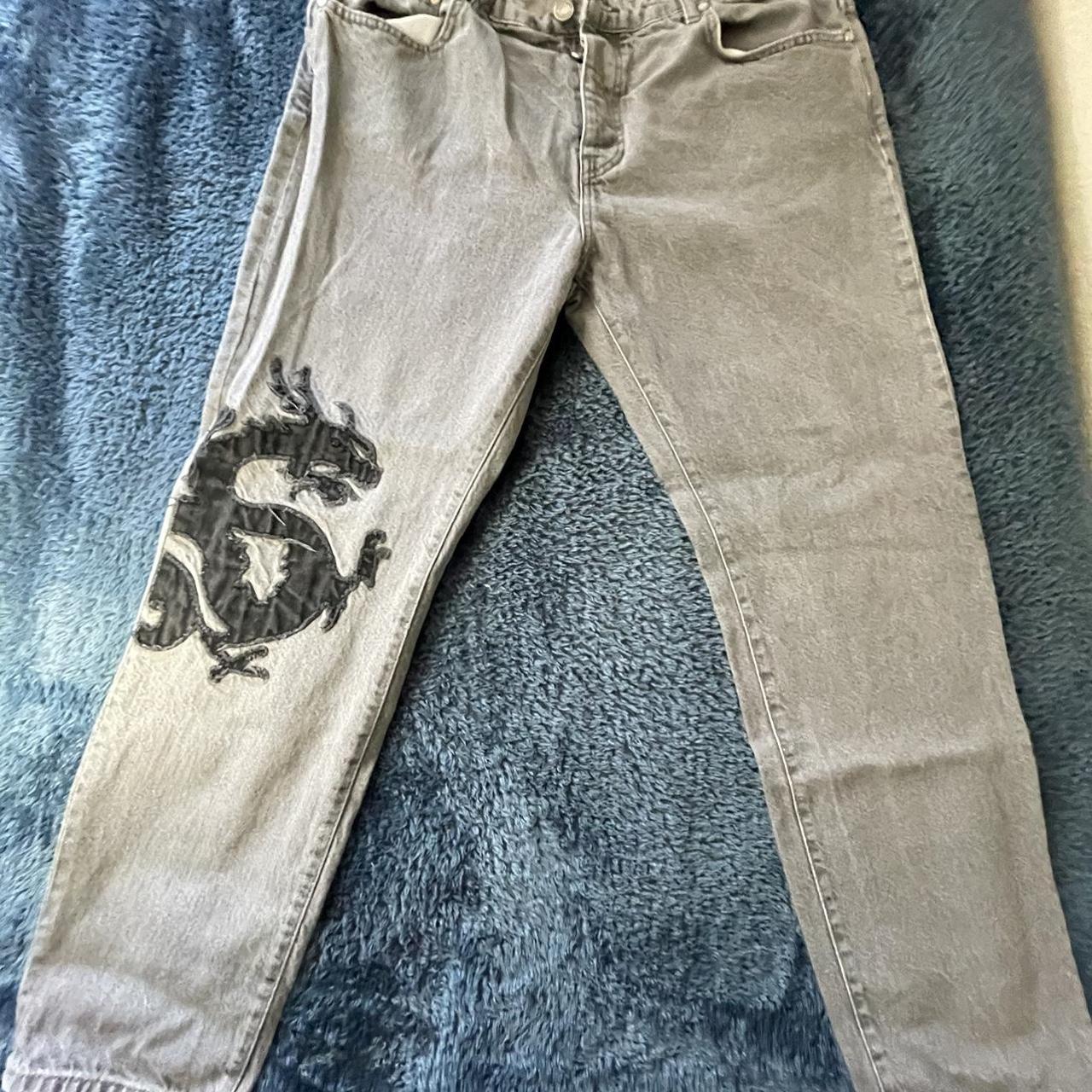 Boohoo Men's Grey Jeans Depop