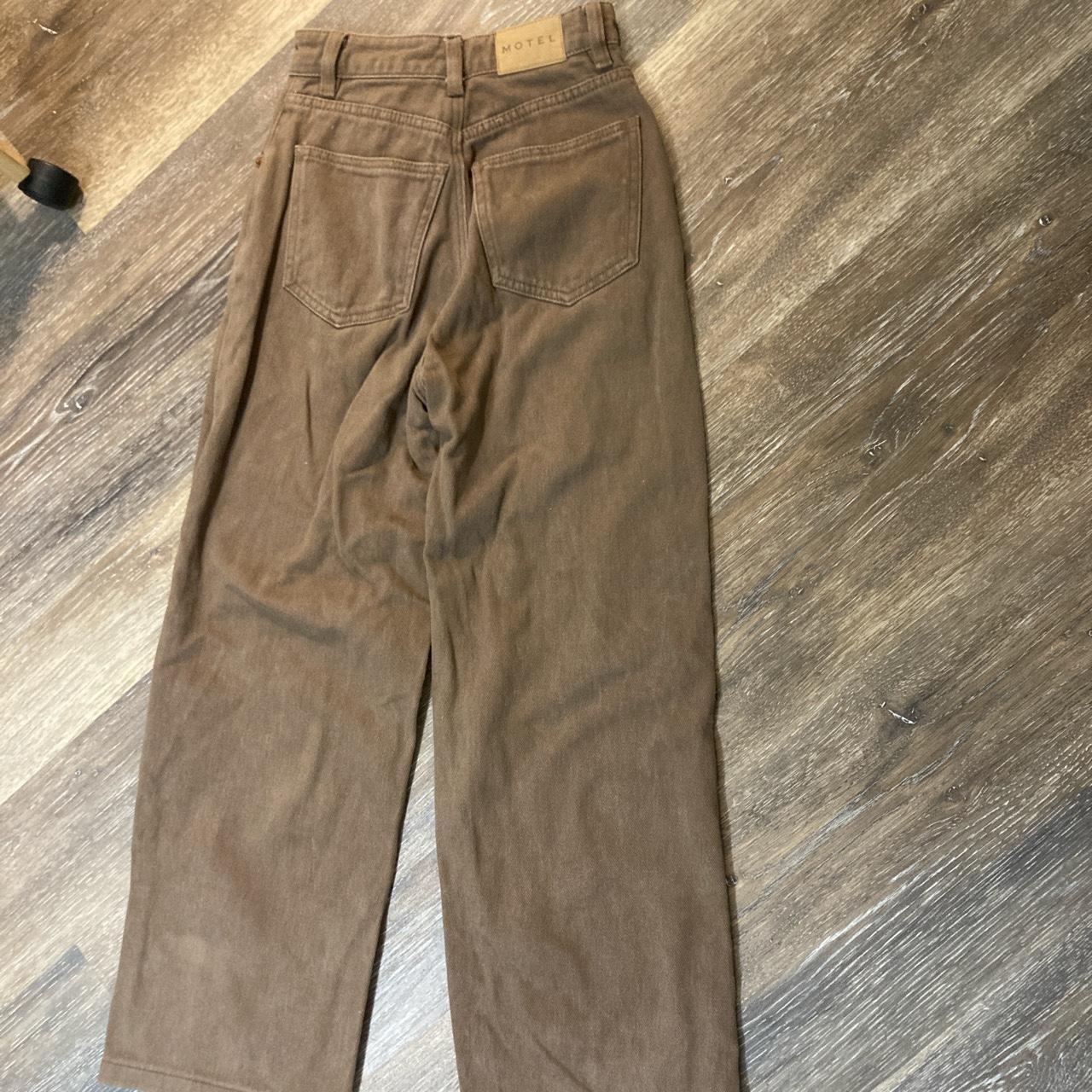 Motel Women's Brown Jeans Depop
