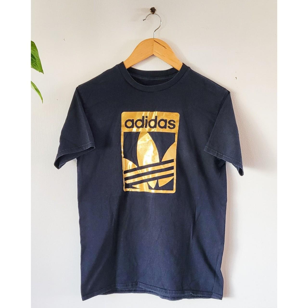 ADIDAS Gold Trefoil Tee Men s PRE LOVED Men s