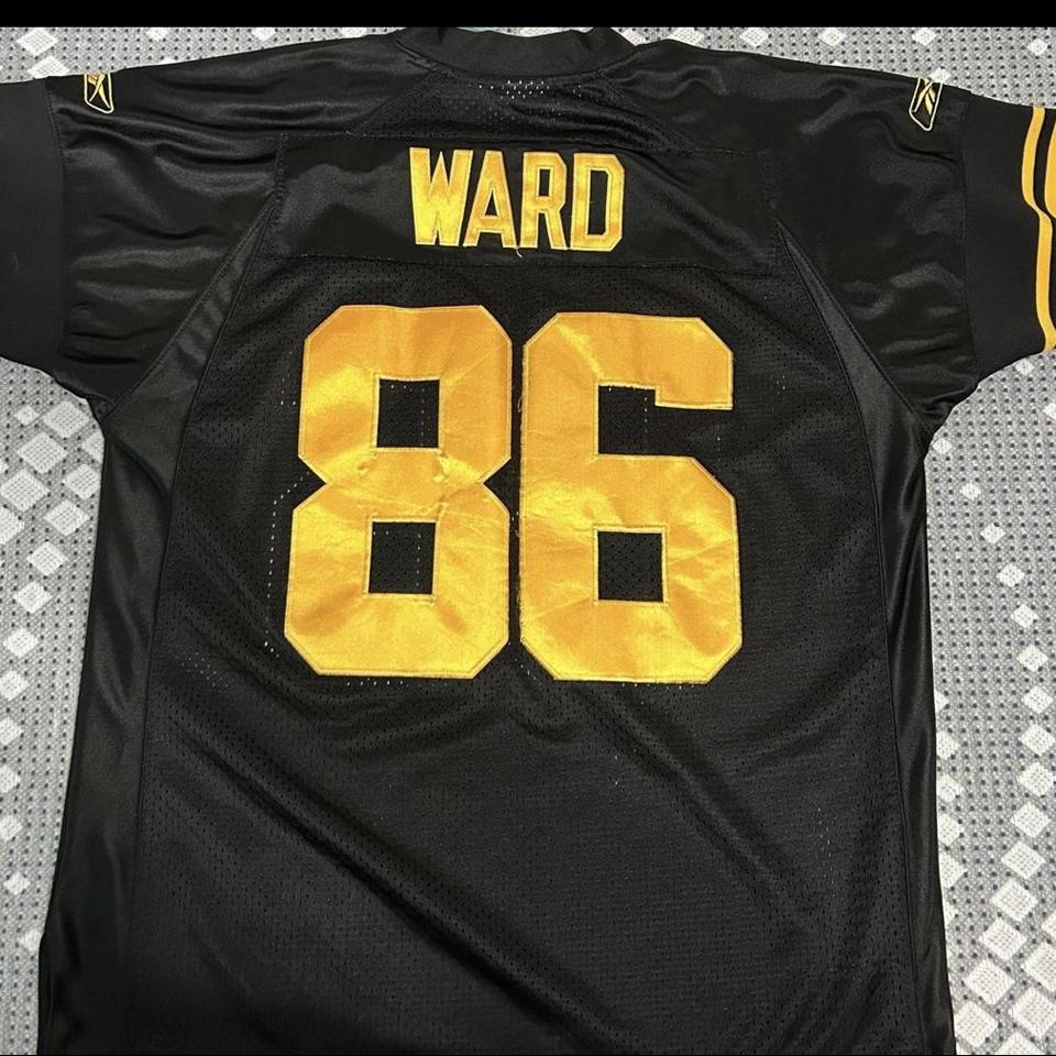 Hines Ward Pittsburgh Steelers Jersey 48 Black Gold - Depop