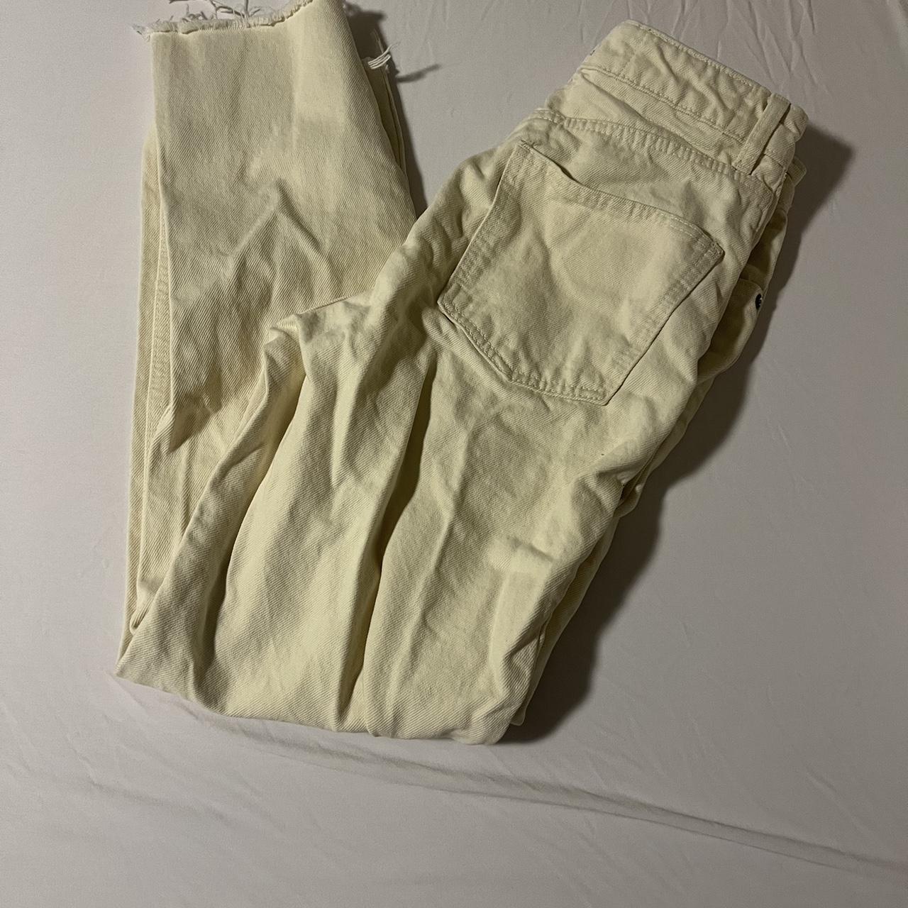 Zara Women's Cream and White Jeans