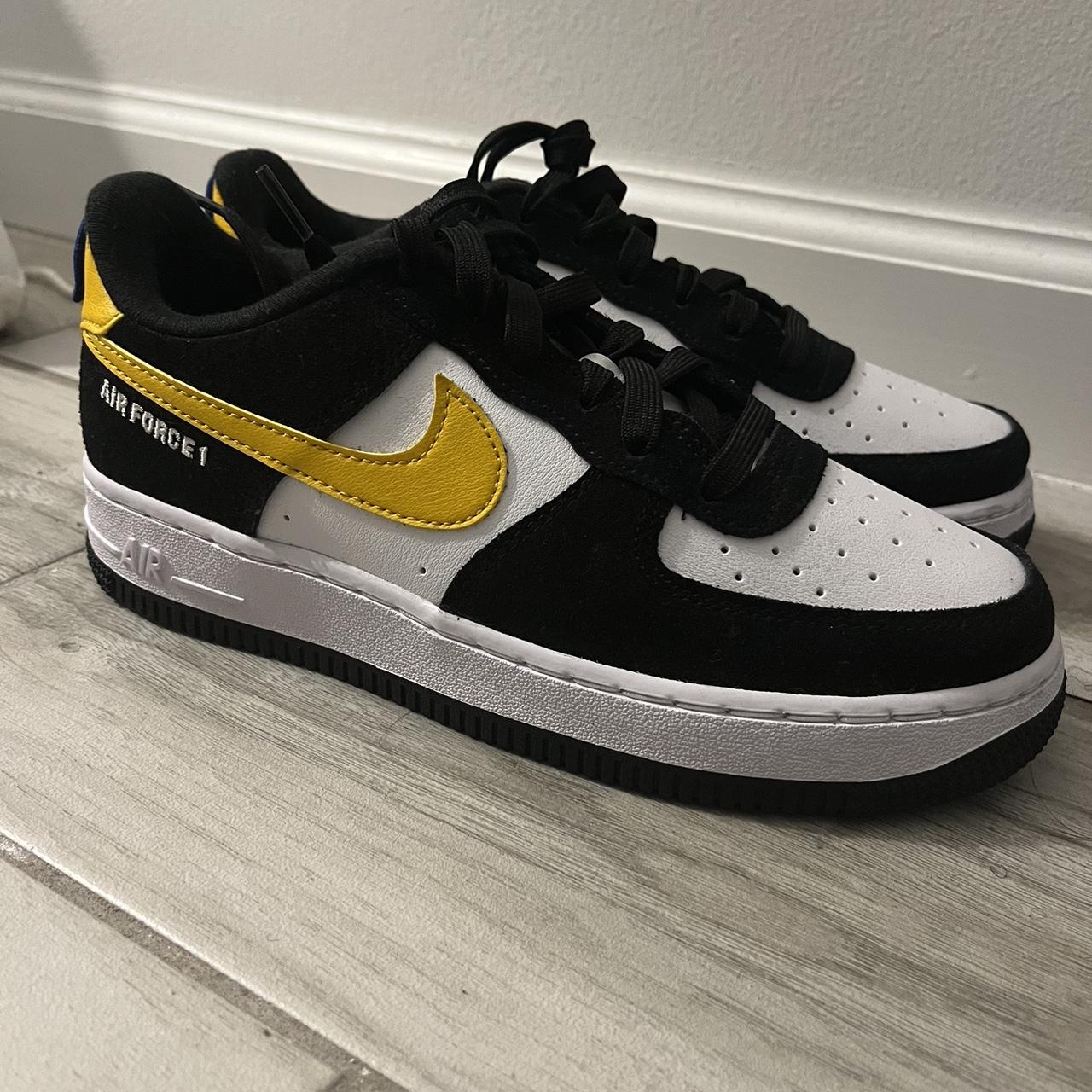 Nike Air Force 1 Athletic Club Black University Gold shoes 