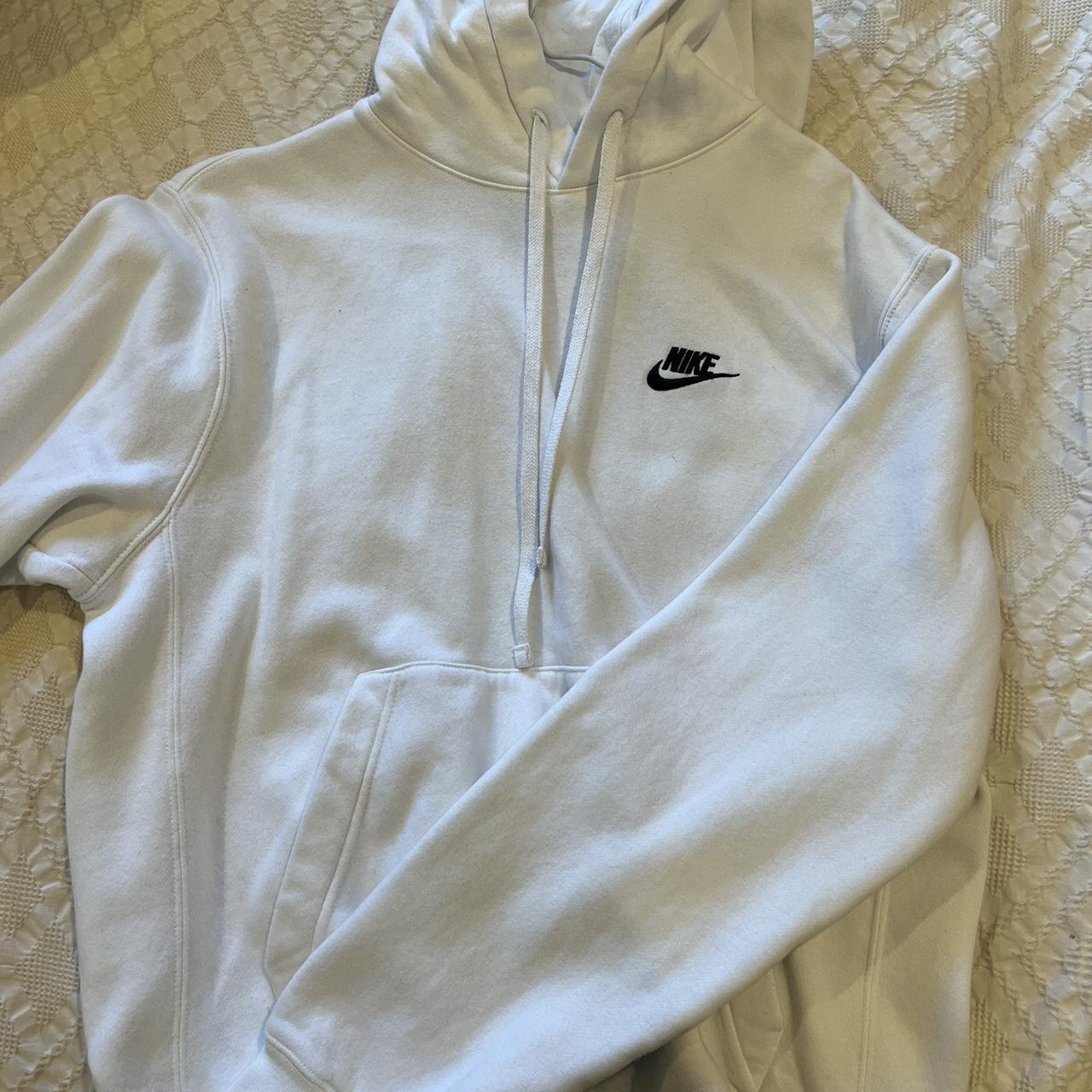 ladies white nike hoodie