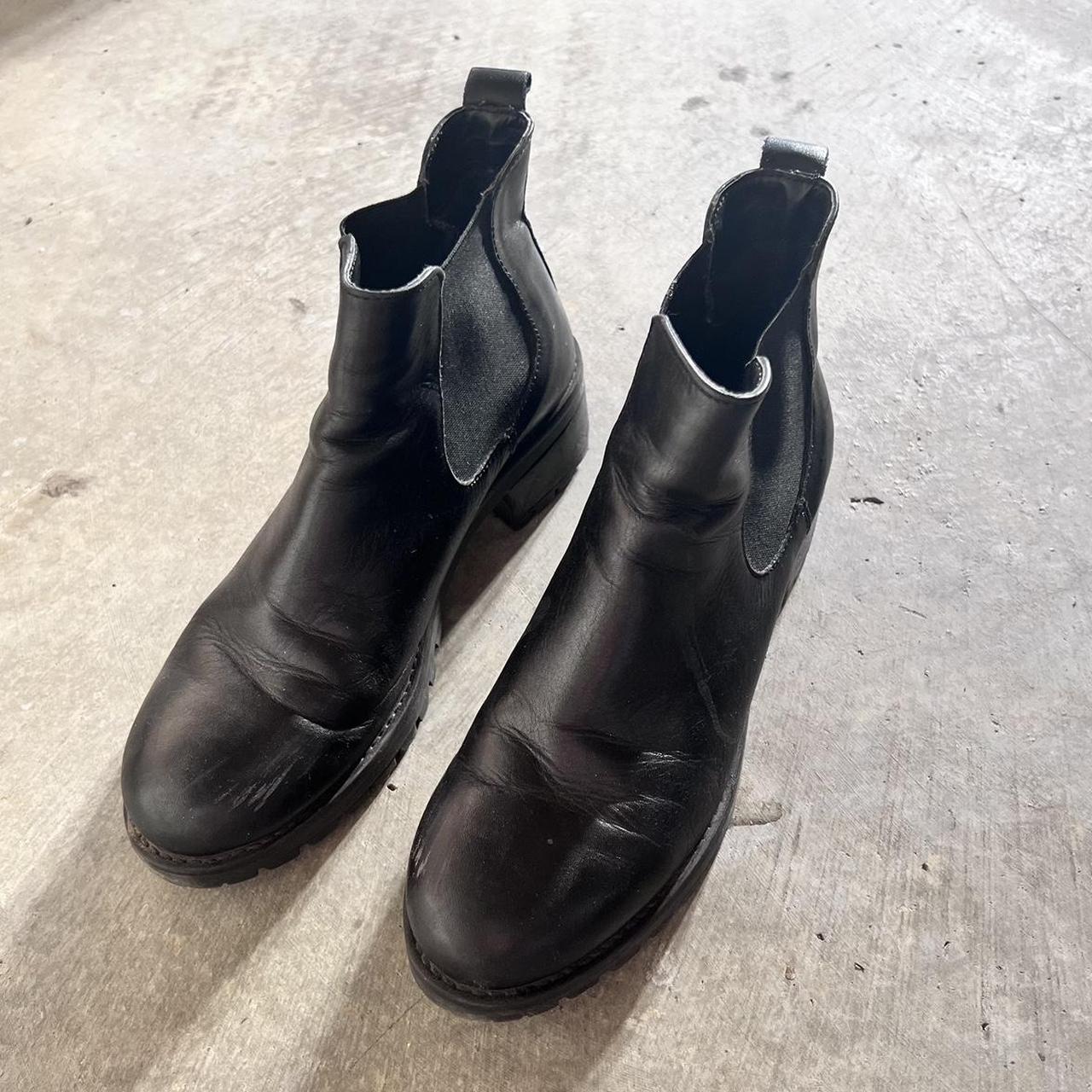 black chelsea boots brand urban outfitters size Depop