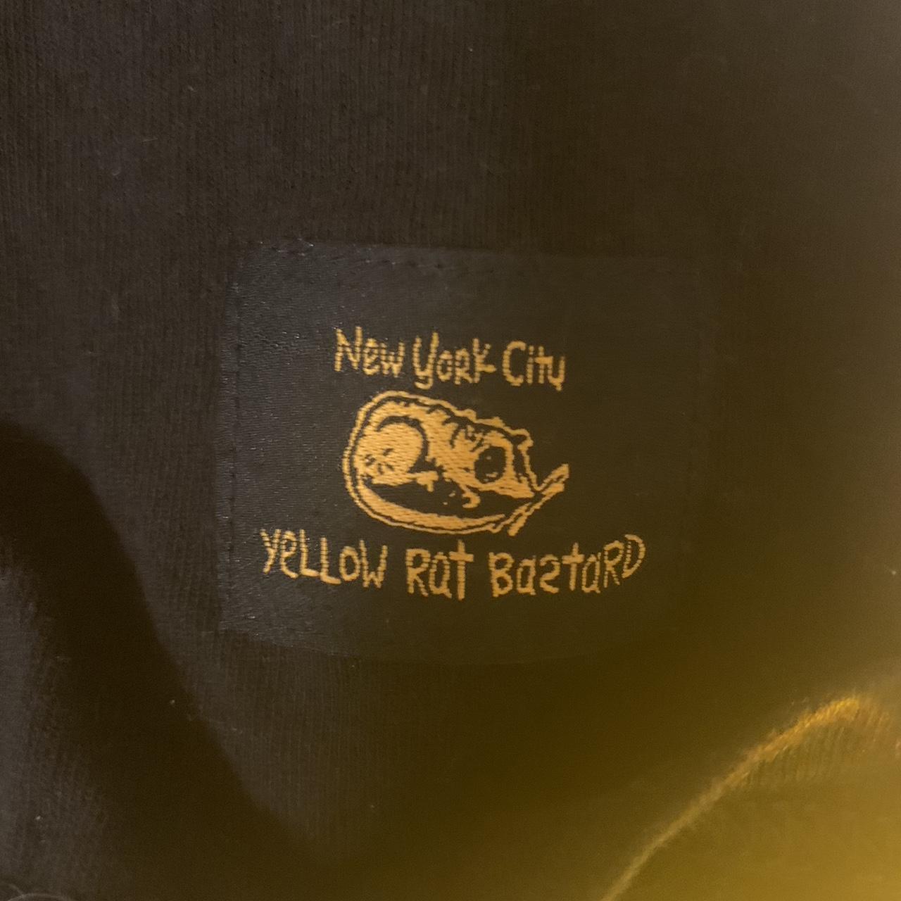 Brandy Melville Men's Black and Yellow Shirt Depop