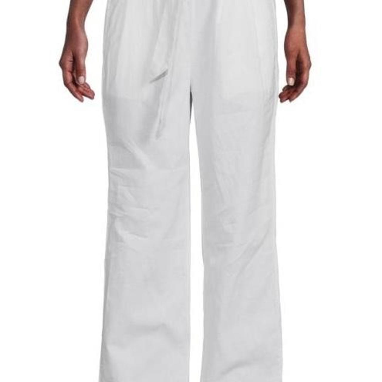 Neutral Front-pleat linen-blend trousers | Commas | MATCHES UK