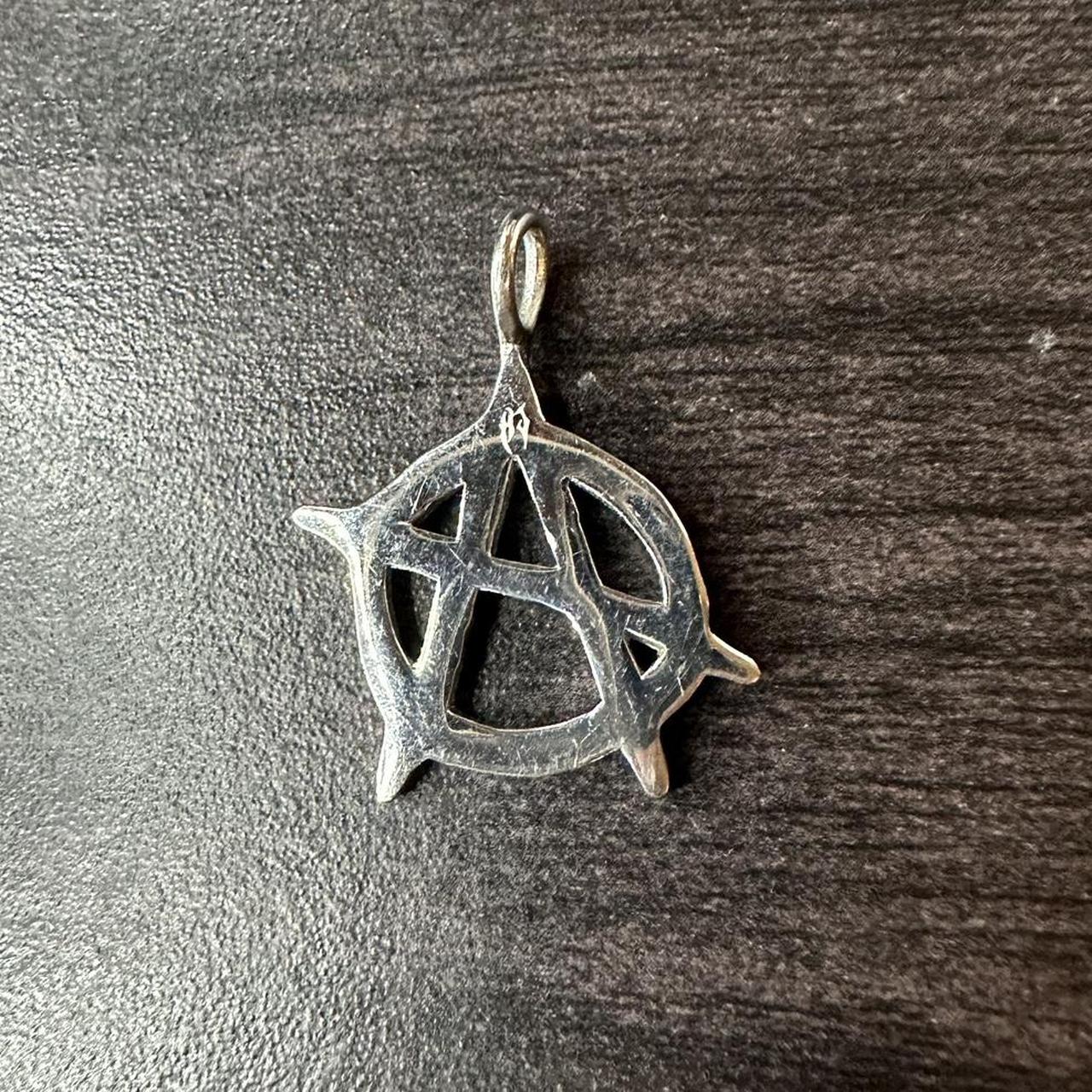 hard jewlery anarchy pendant - Depop