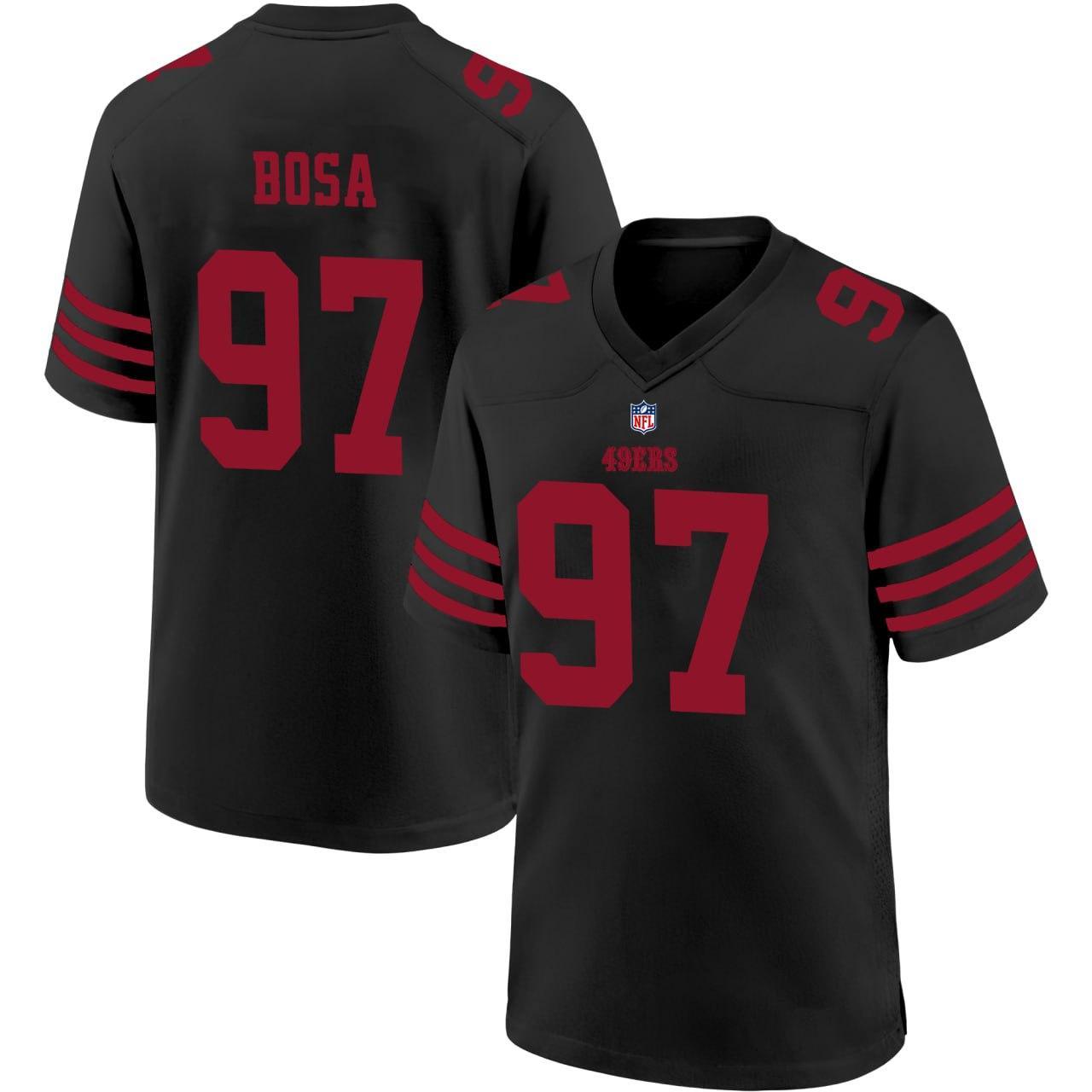 Nick Bosa 97 San Francisco Football Team 49ers Print... - Depop