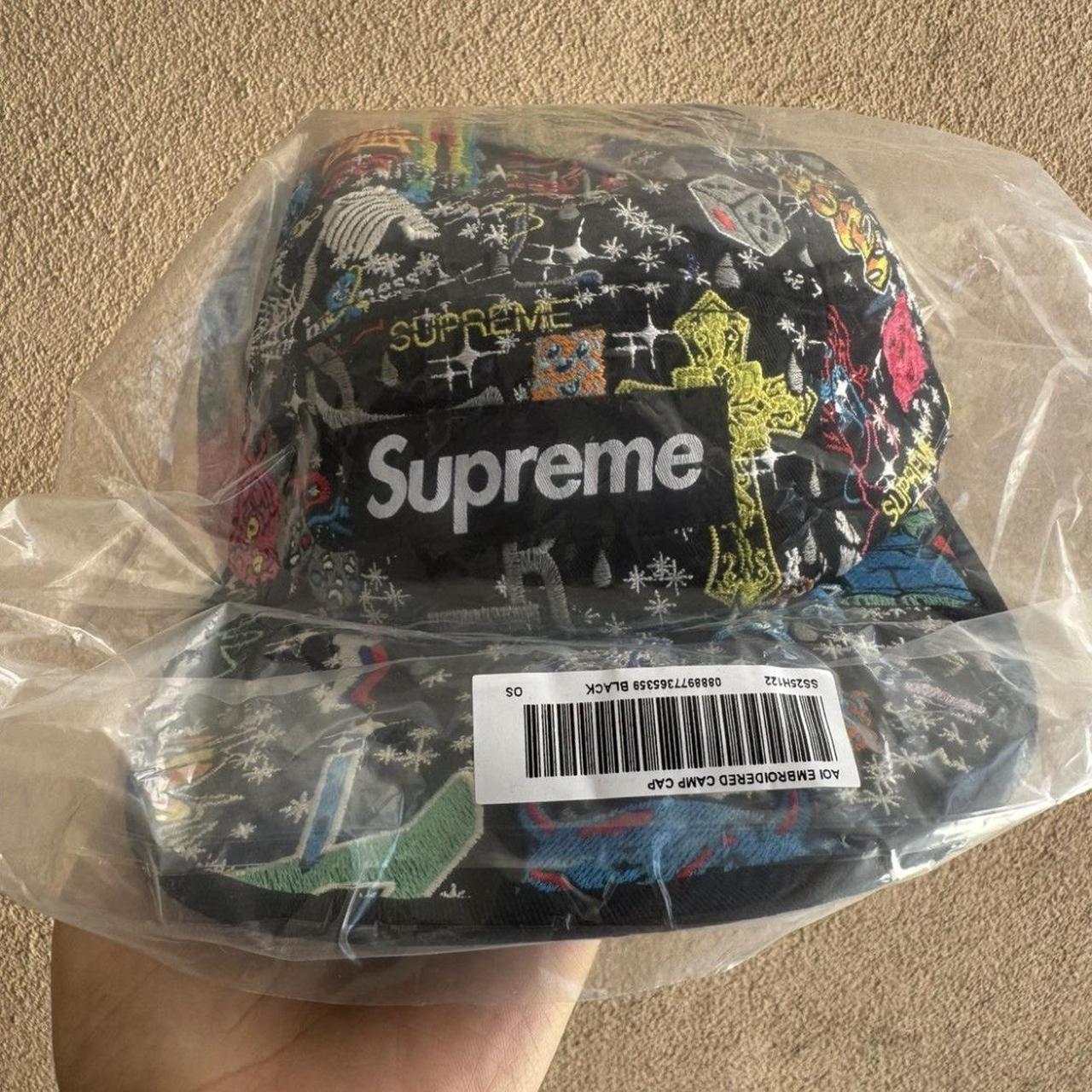 Supreme AOI Embroidered Camp Cap 