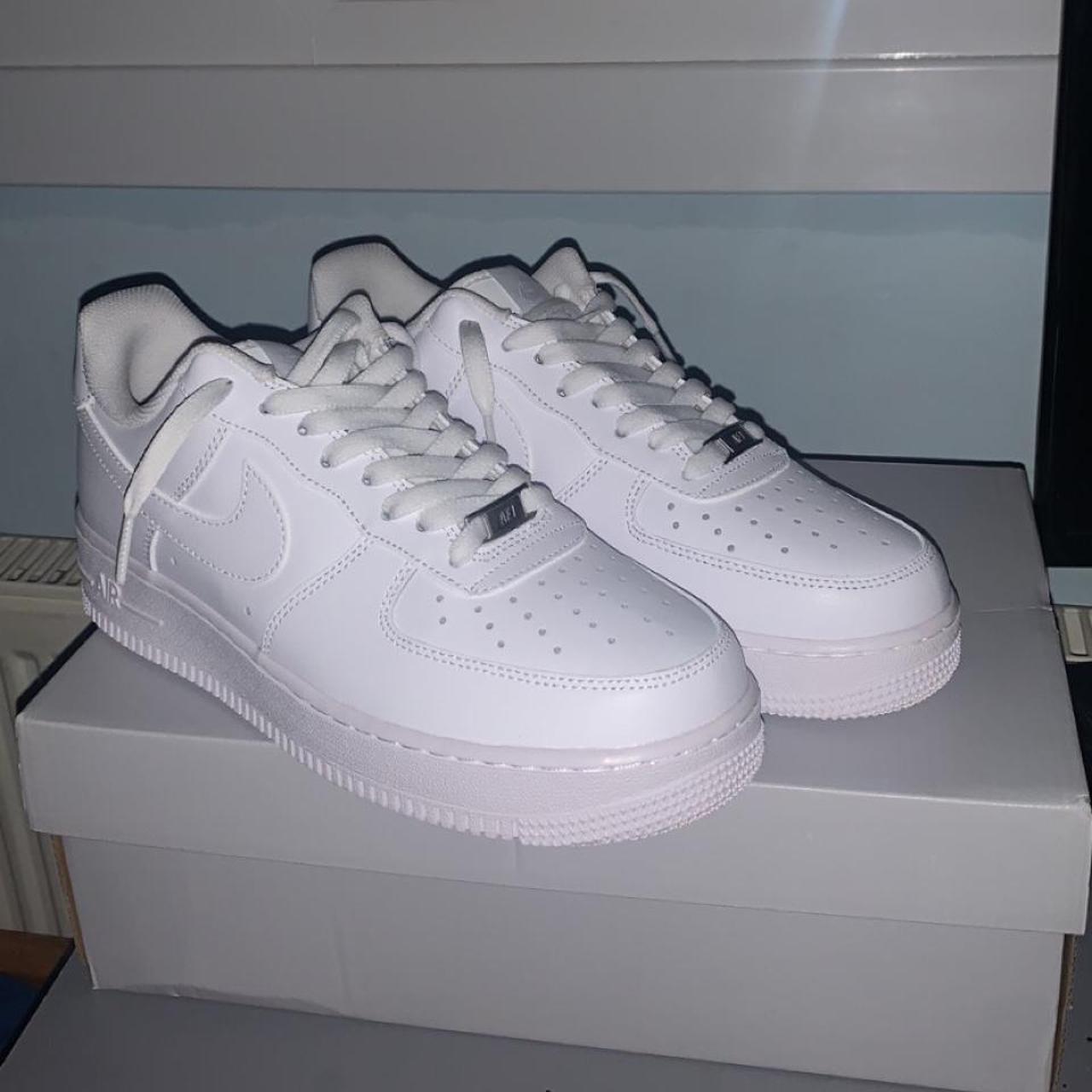 White AF1 Brand new with box #AF1 #Shoes... - Depop