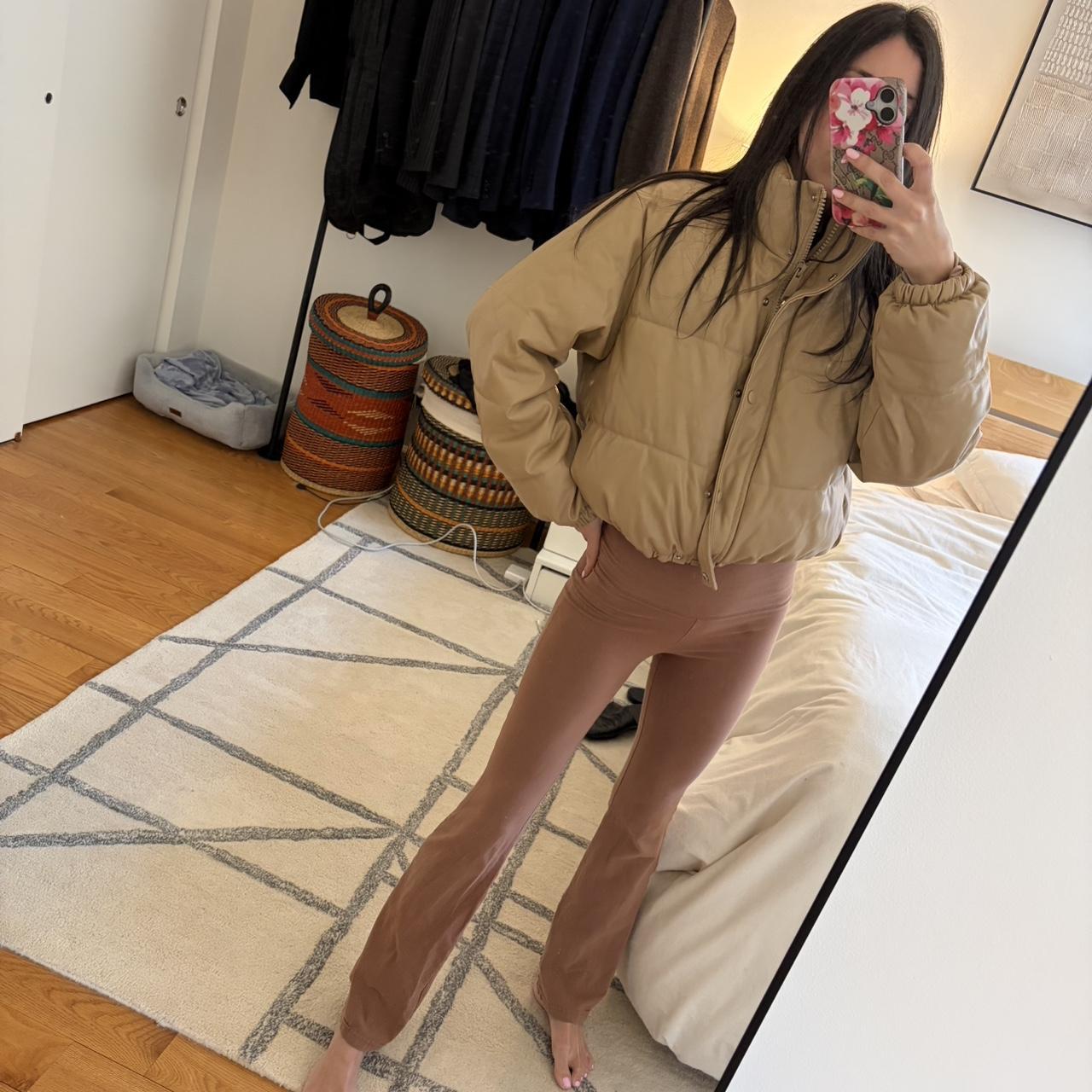 Source Unknown Women's Puffer Jacket - Tan/Cream … - image 2