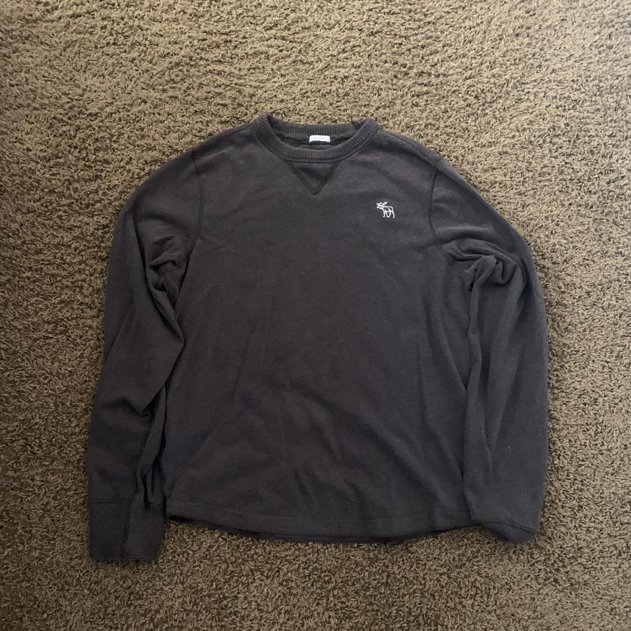 Abercrombie crewneck earth brown color worn... - Depop