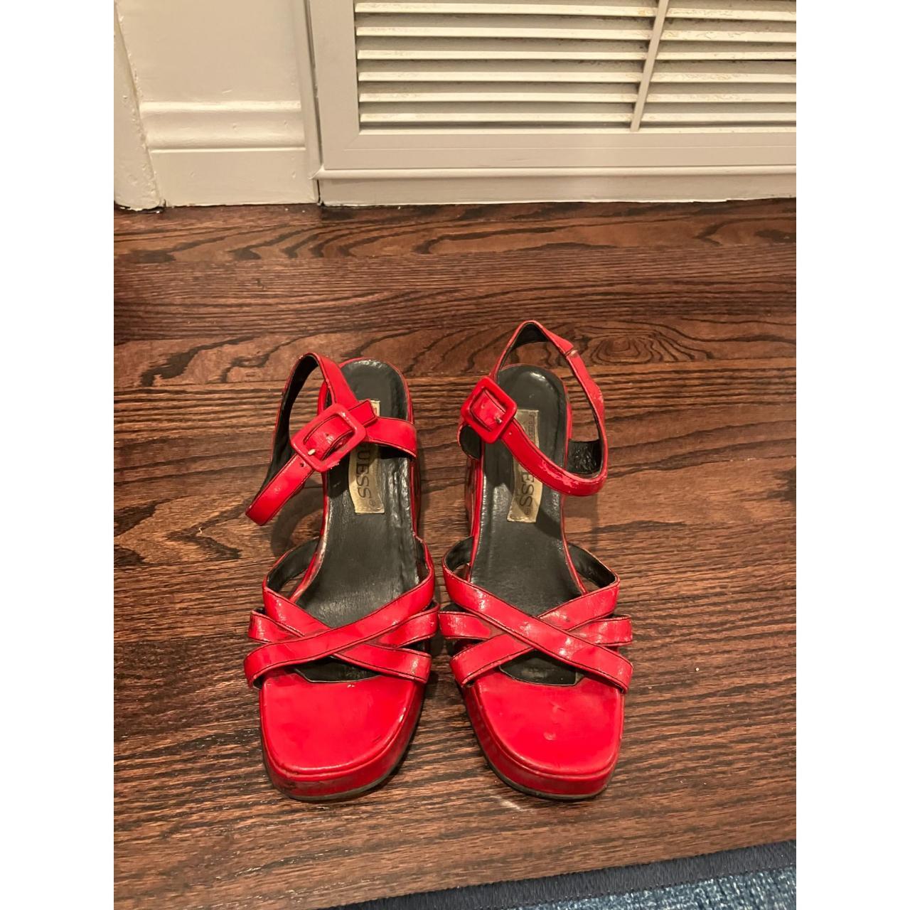 Guess | Shoes | Guess Red Avin Logo Sport Sandals | Poshmark