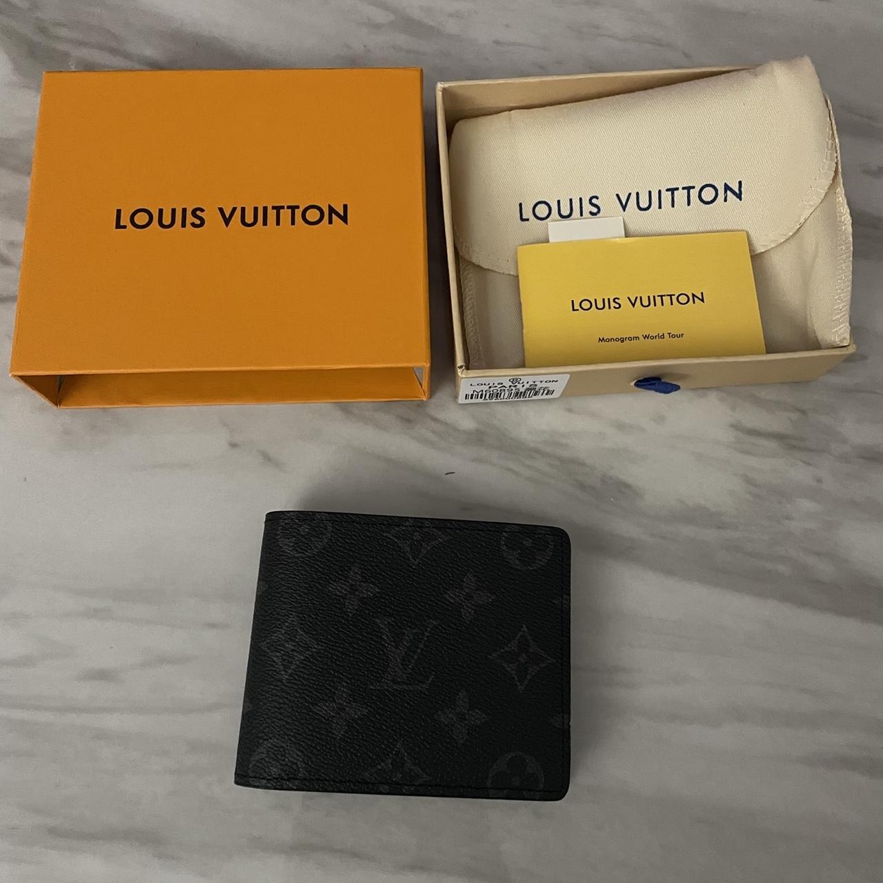 Louis Vuitton Black Monogram Multicolor wallet - Depop