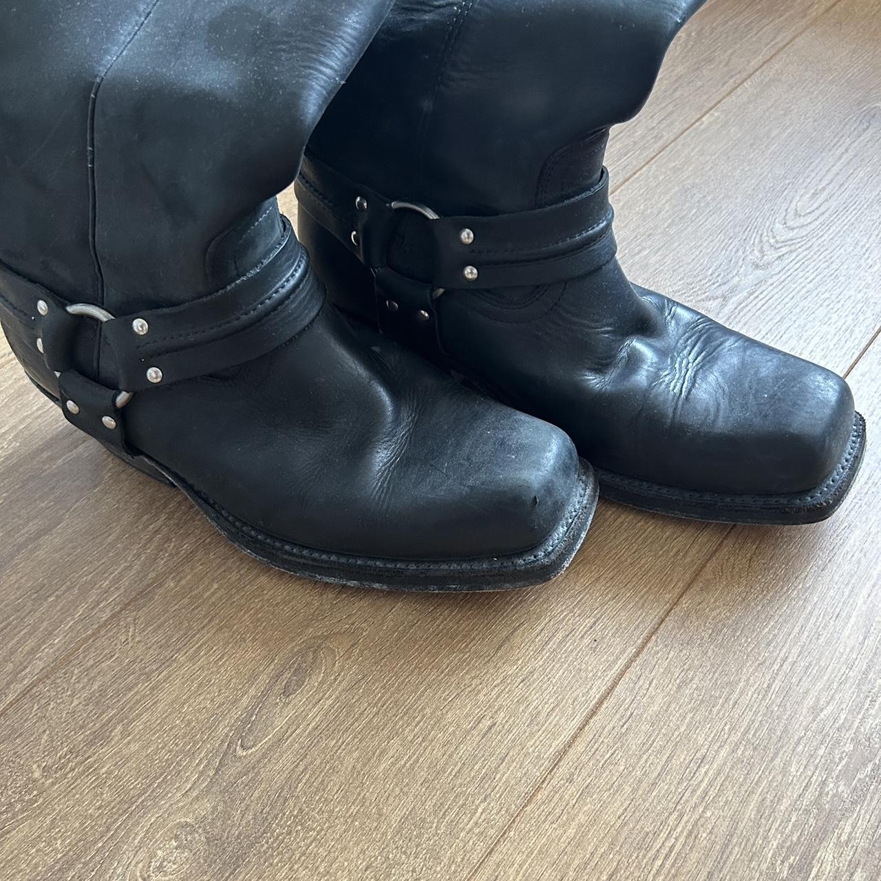 LOBLAN Mens Cowboy Boots Leather UK Size 9.5/ EU... Depop