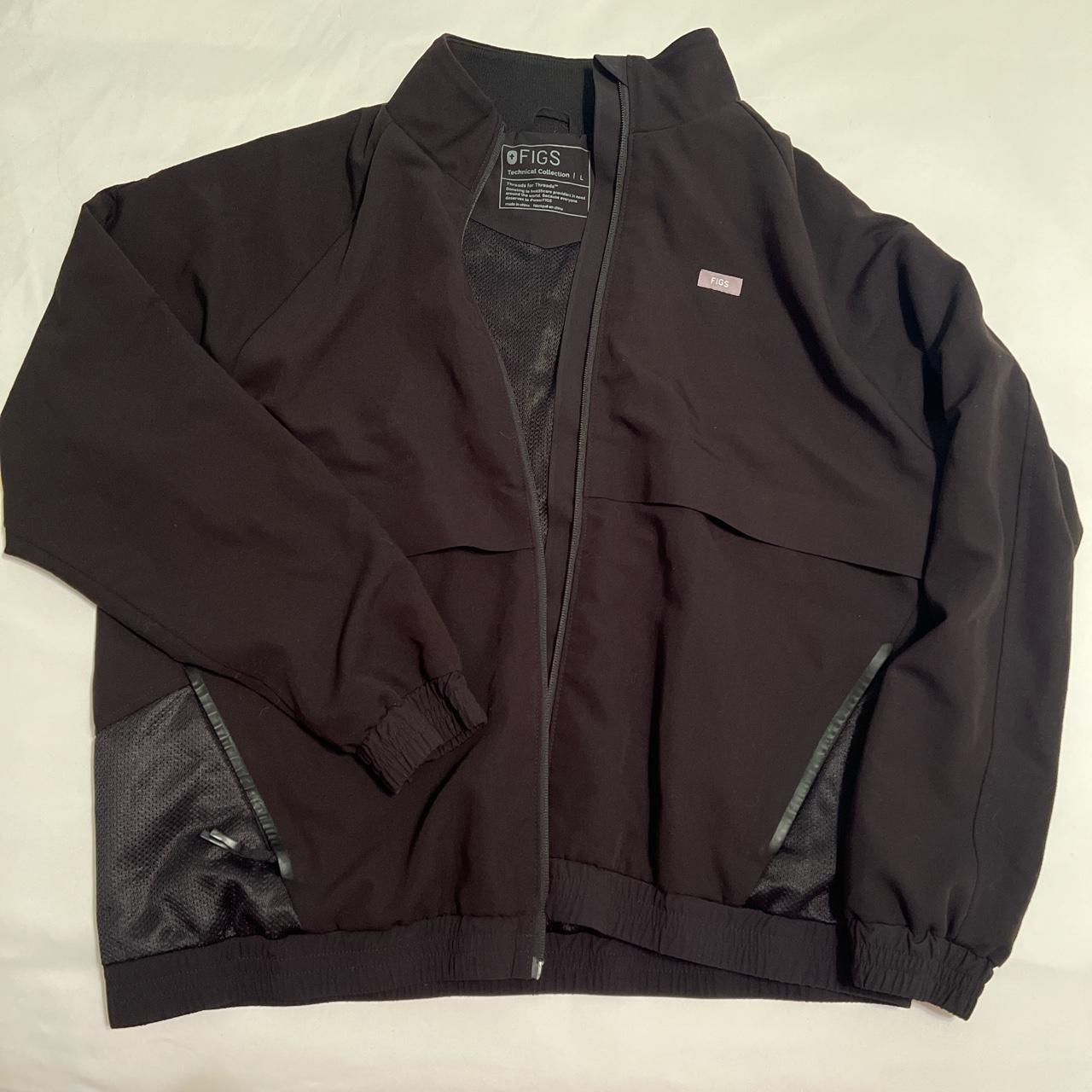 Figs Sydney Scrub Jacket in Black 🩺 Only worn a few... - Depop