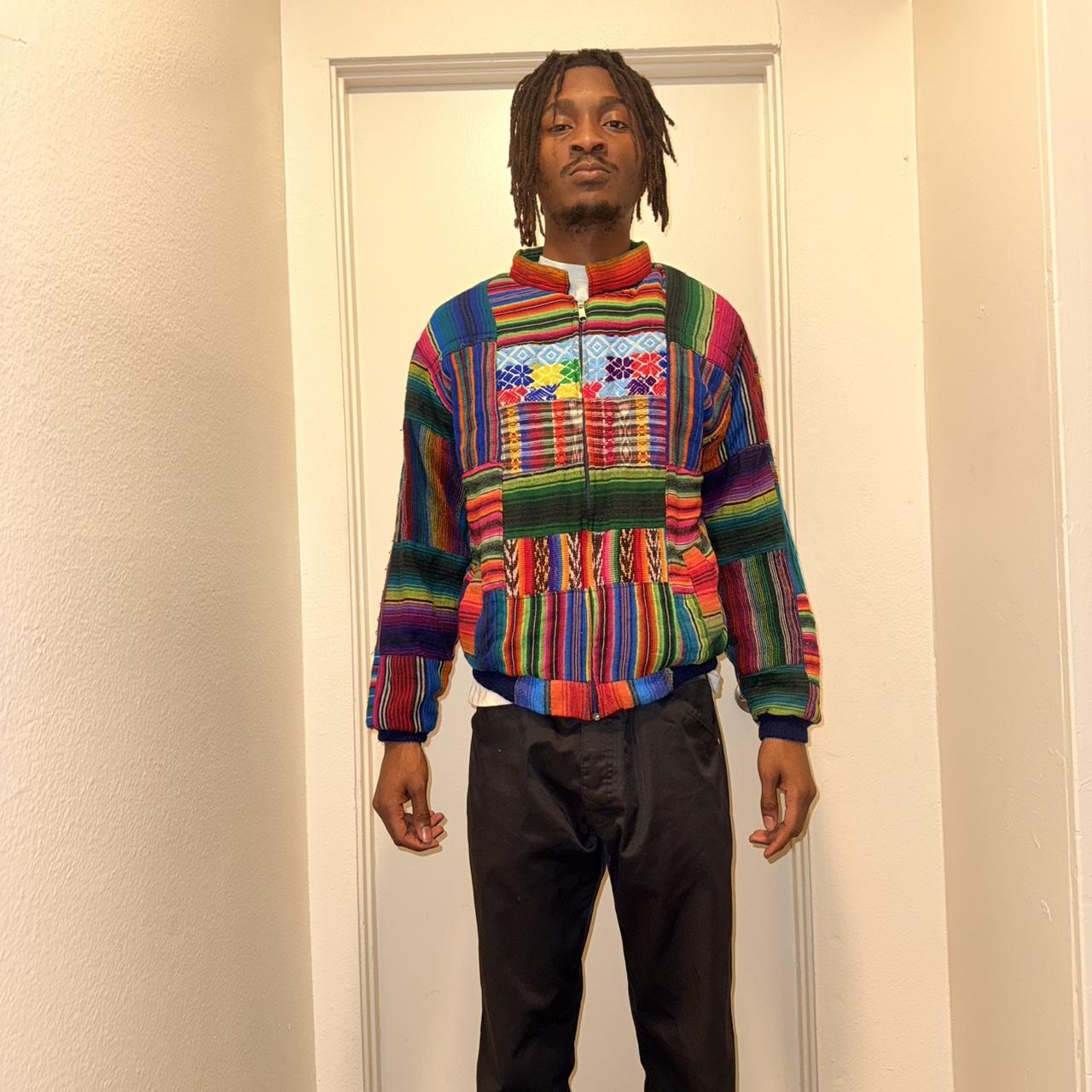 Men's Jacket - Multi - S – Multicoloured patchwor… - image 6