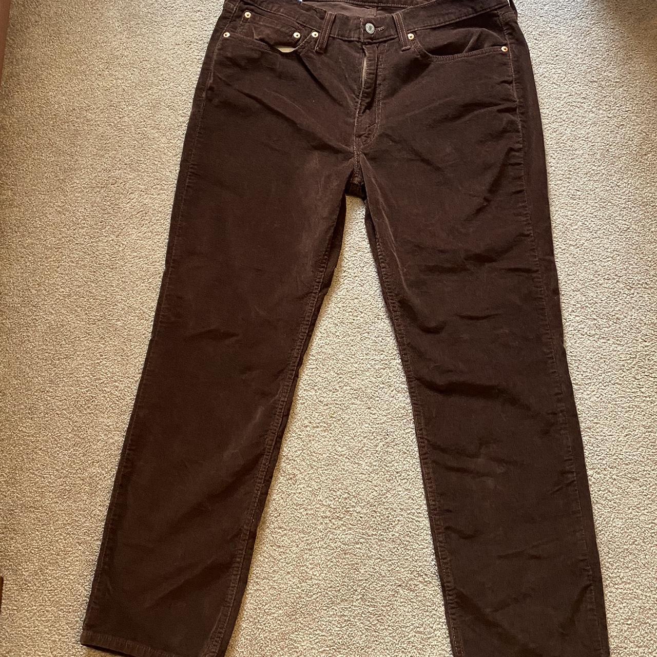 LEVI S 514 Brown corduroy trousers perfect for. Depop