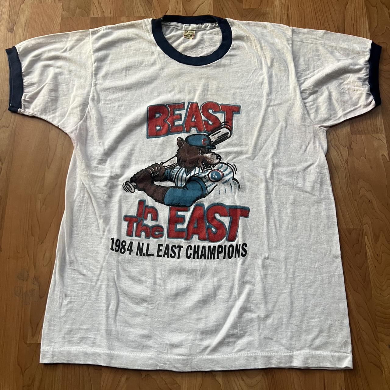 Vintage 1984 Chicago Cubs Shirt NL East Champs Medium