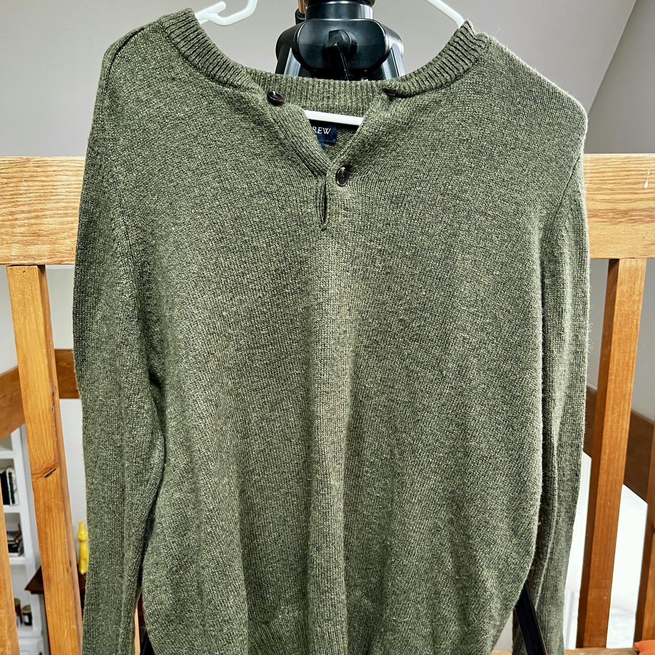 J.Crew Men's Green Jumper | Depop