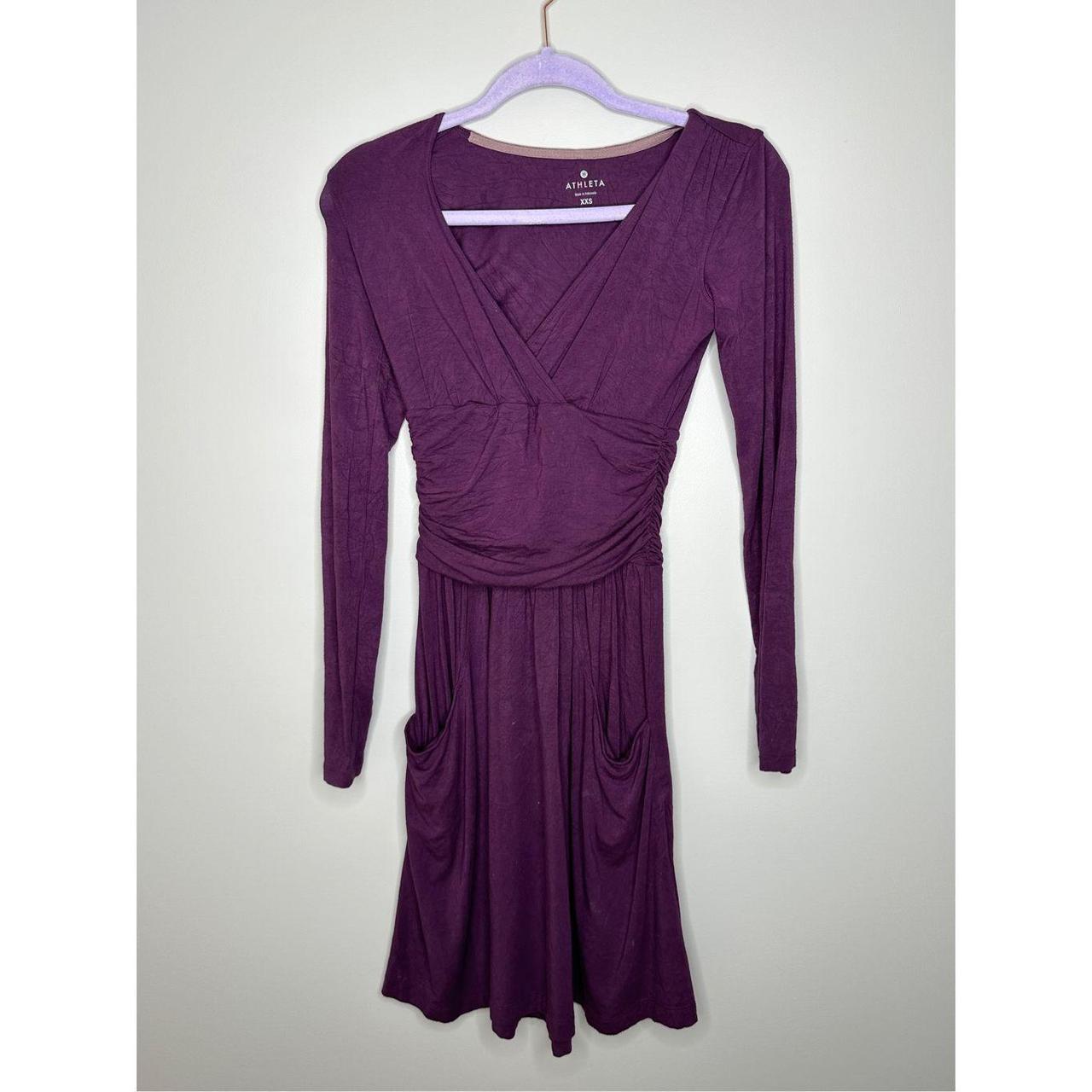 Athleta Women's Dress - Purple - Xxs