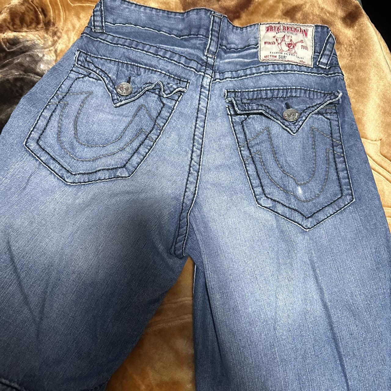 True religion baggy jorts Size 34 - Depop