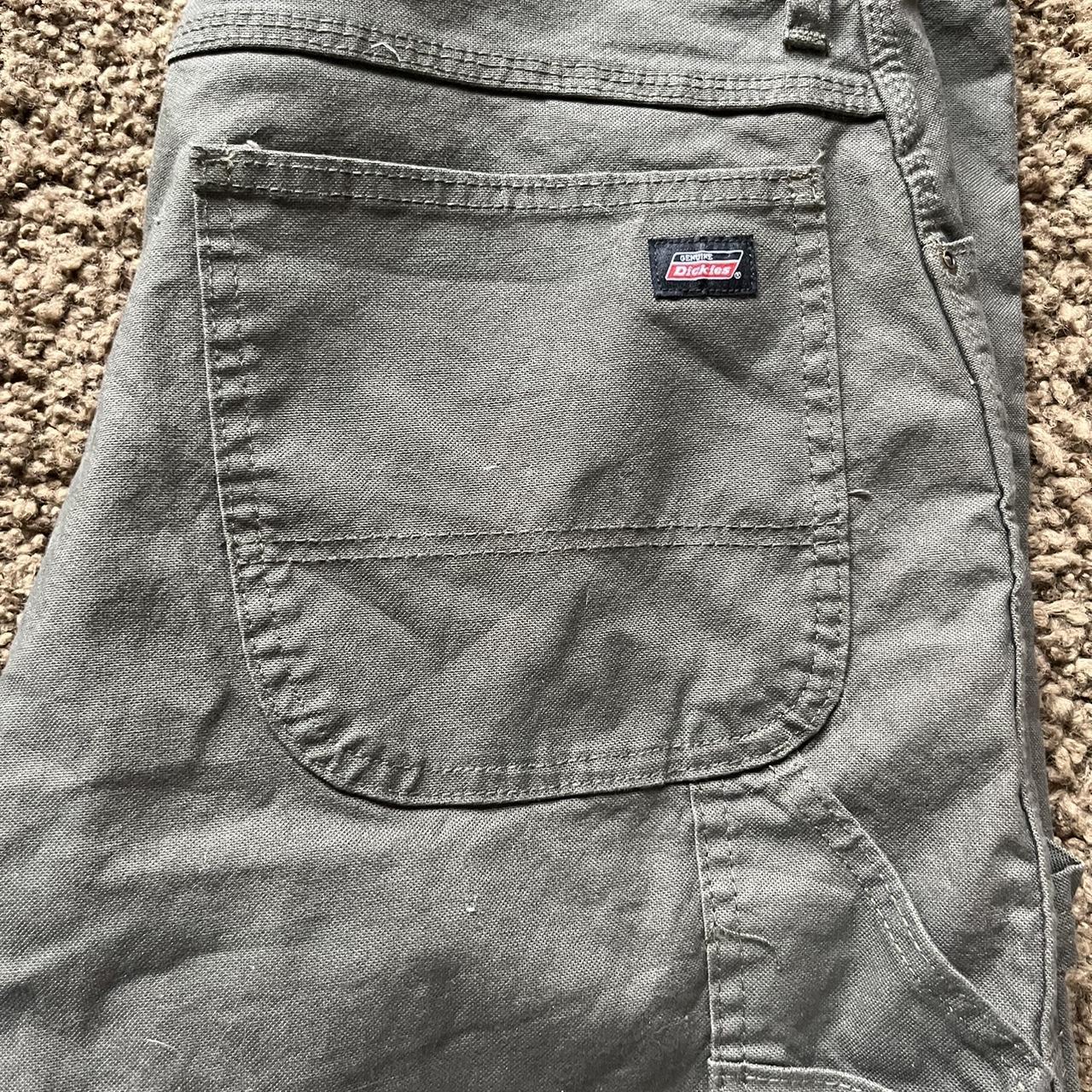 Green work ware carpenter dickies 34x30 #workware... - Depop