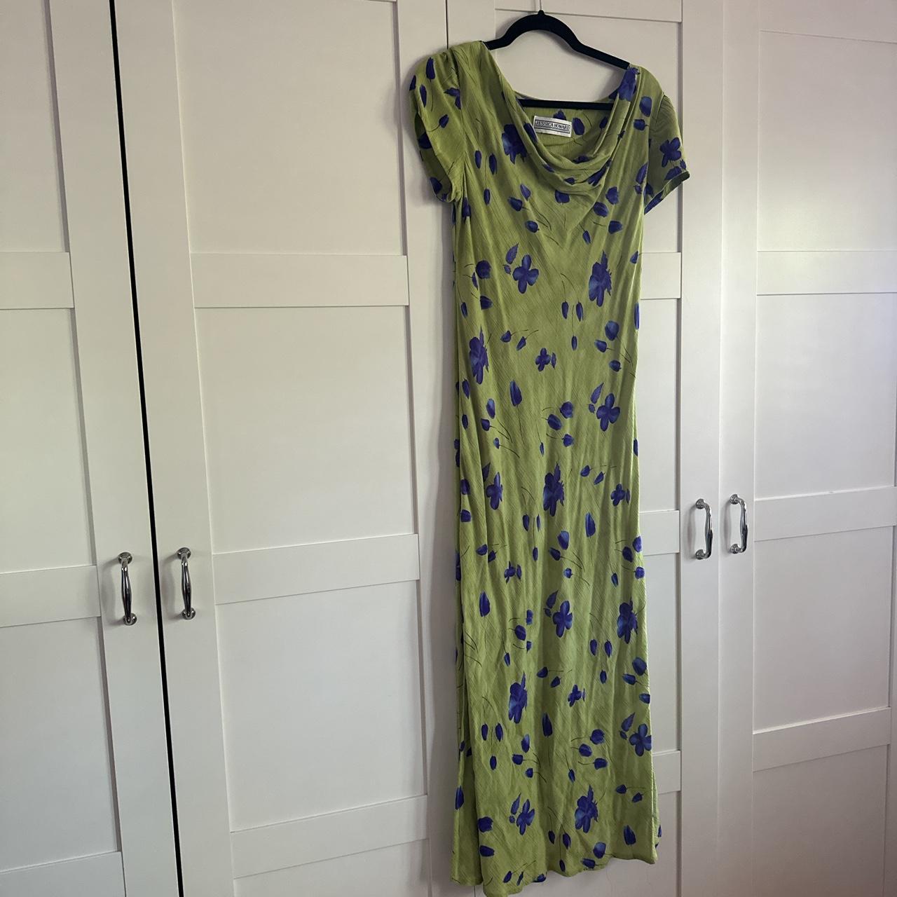 Jessica Howard Women's Green and Purple Dress (3)