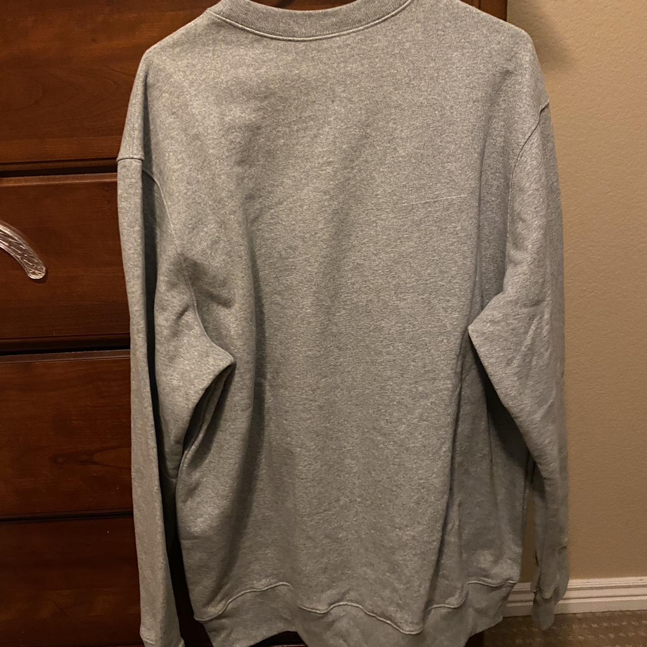 Supreme Kanjii Crewneck Grey XL very comfortable - Depop