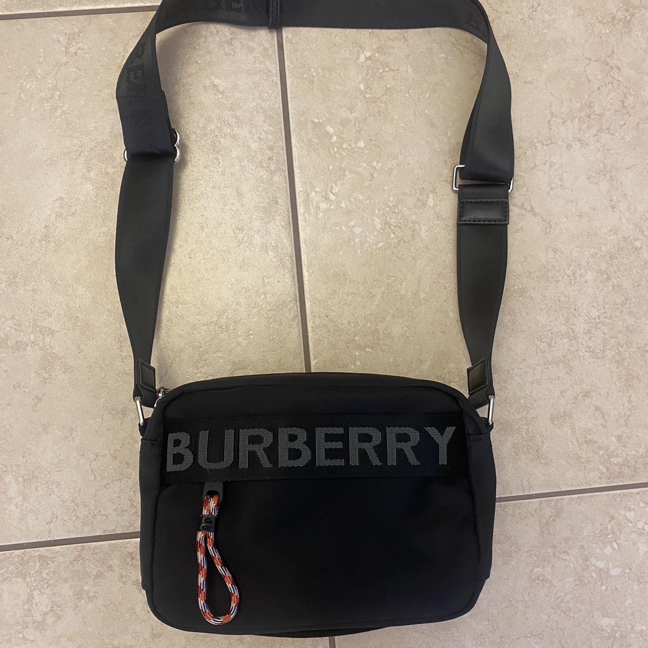 Authentic Burberry bag. Like new except for black mark n one side shown in  pics. | Burberry bag, Bags, Burberry