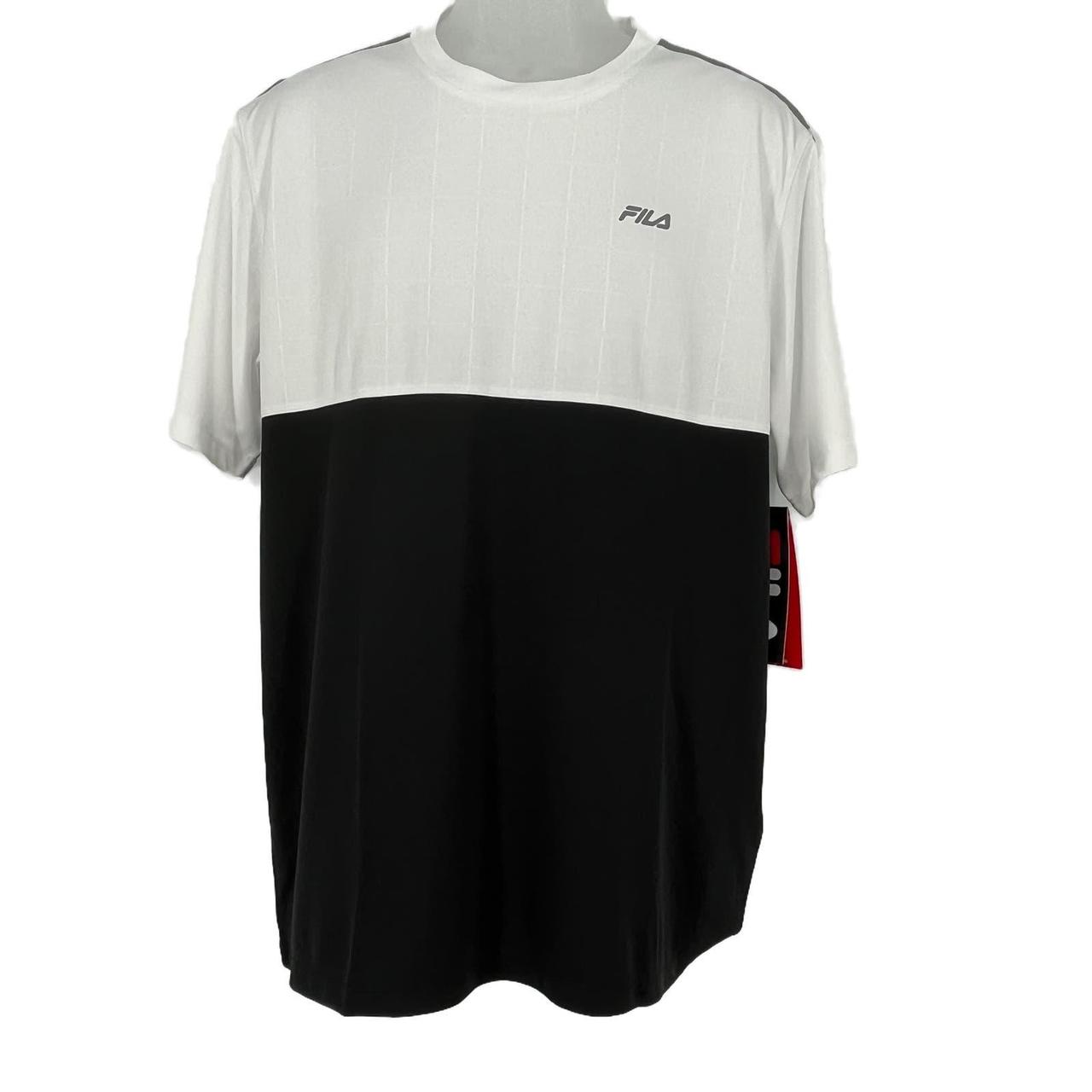 Fila black clearance and white shirt